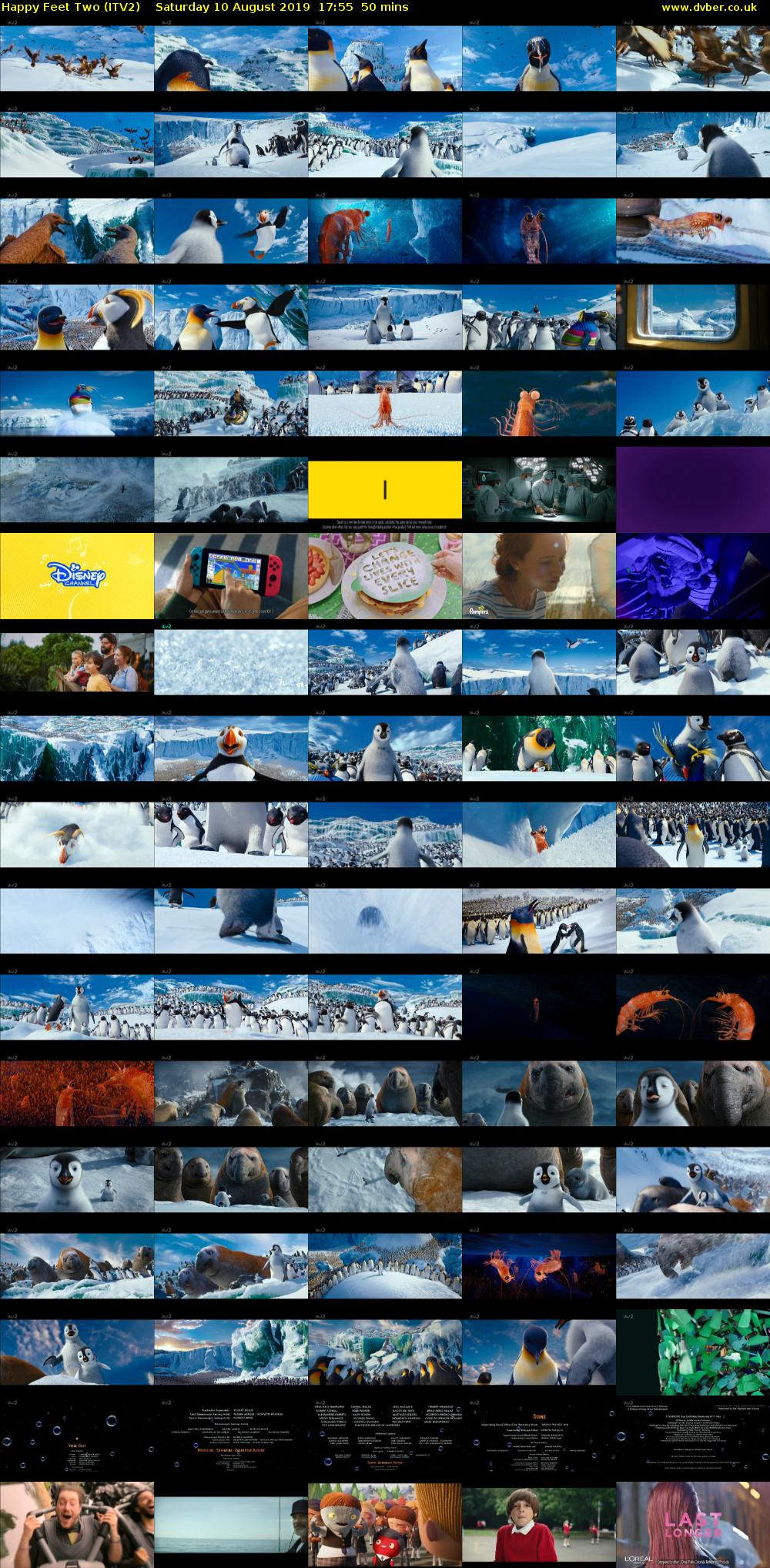 Happy Feet Two (ITV2) Saturday 10 August 2019 17:55 - 18:45