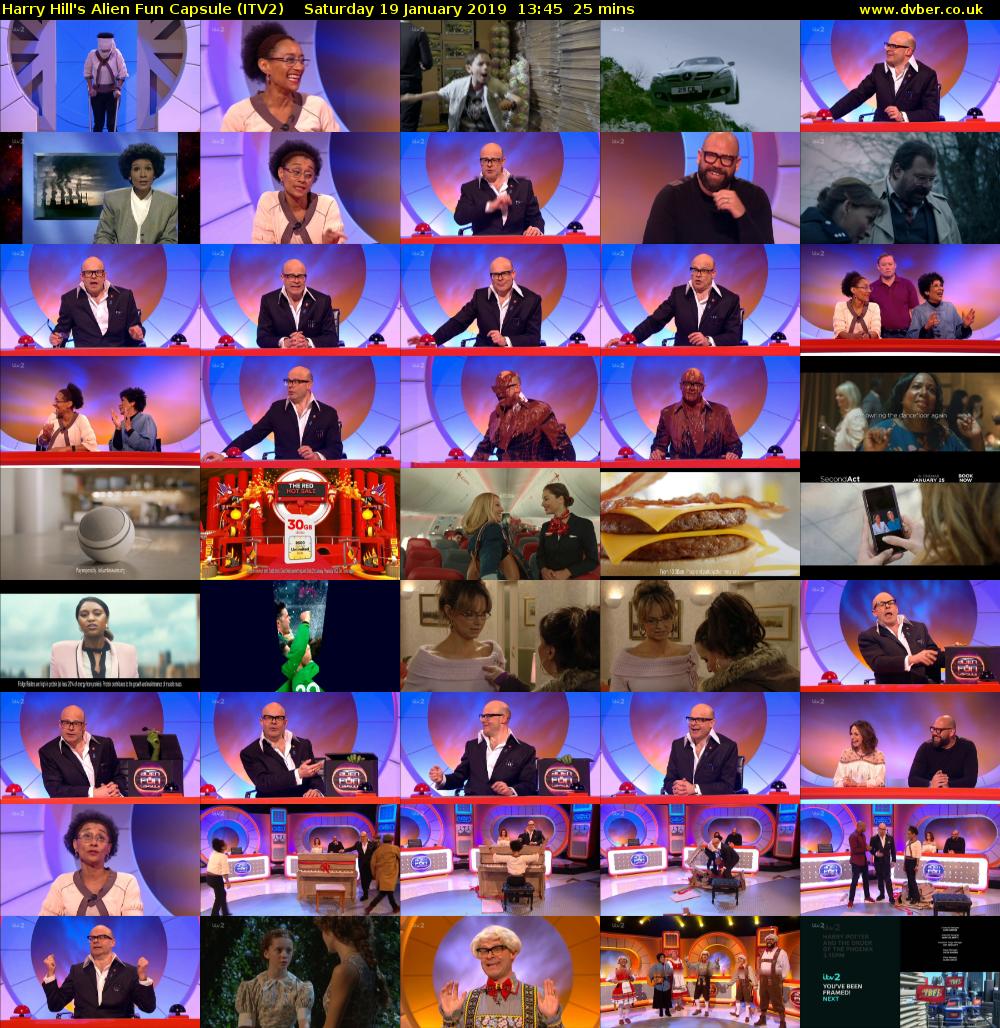 Harry Hill's Alien Fun Capsule (ITV2) Saturday 19 January 2019 13:45 - 14:10