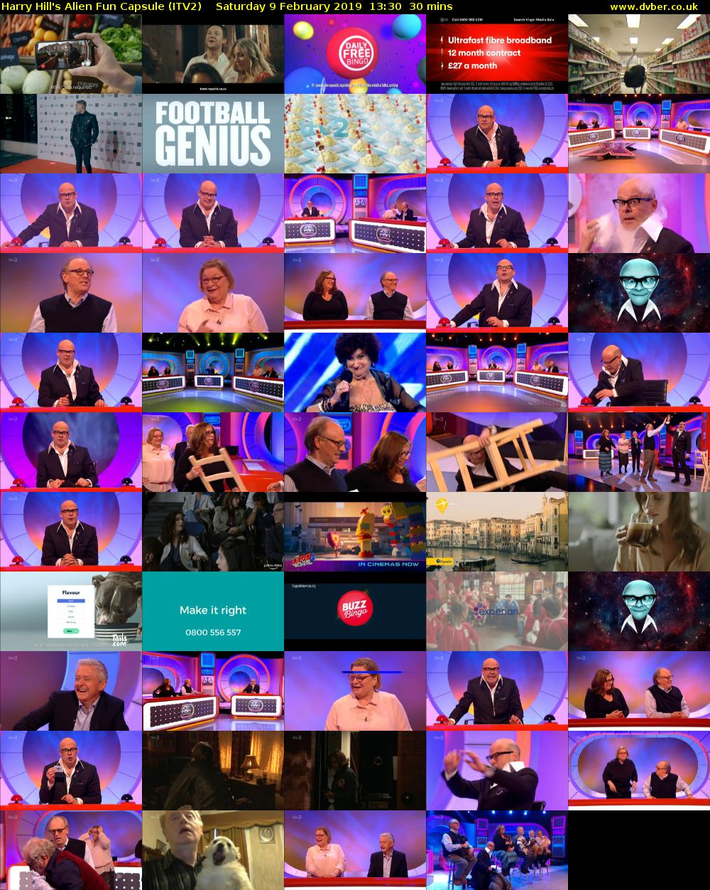 Harry Hill's Alien Fun Capsule (ITV2) Saturday 9 February 2019 13:30 - 14:00