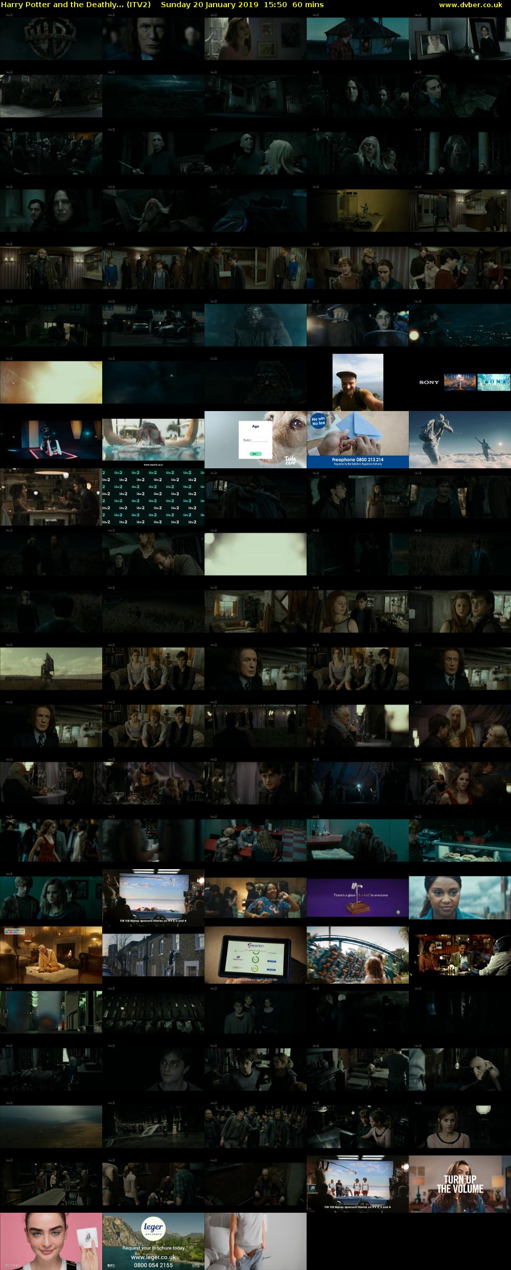 Harry Potter and the Deathly... (ITV2) Sunday 20 January 2019 15:50 - 16:50