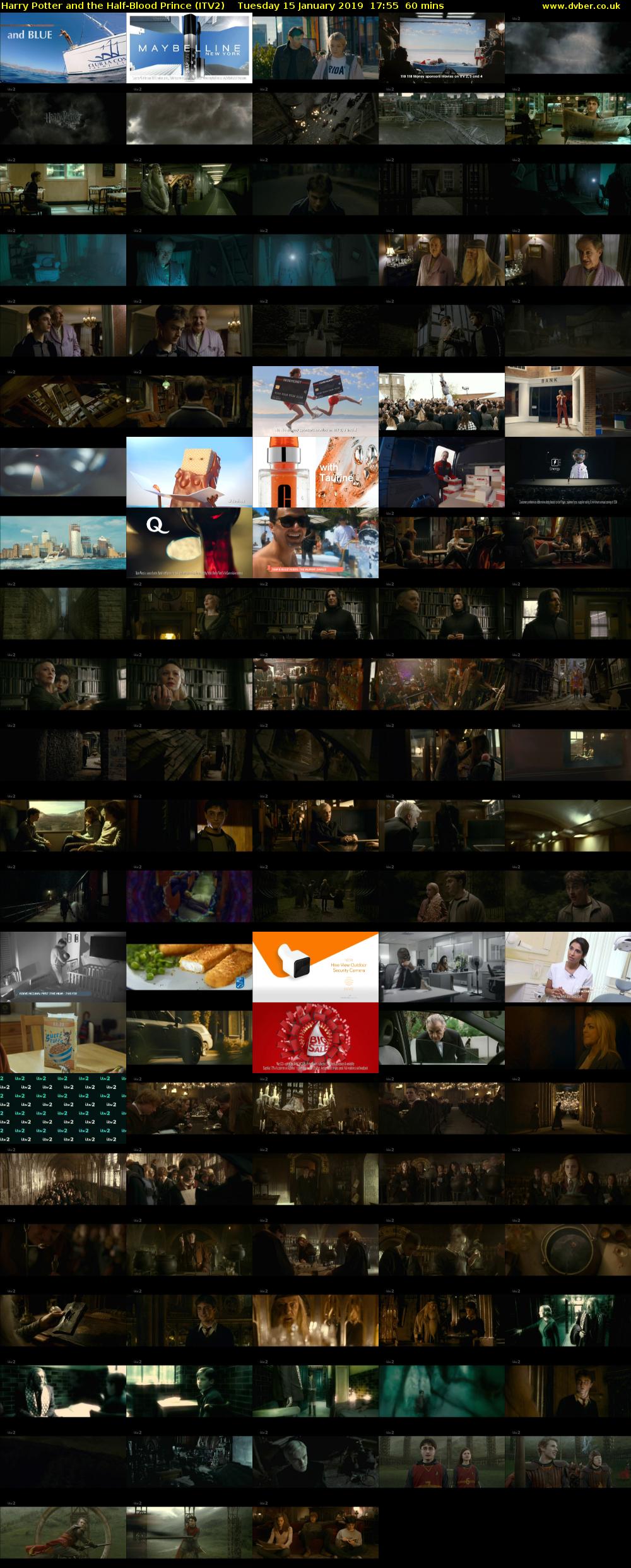 Harry Potter and the Half-Blood Prince (ITV2) Tuesday 15 January 2019 17:55 - 18:55