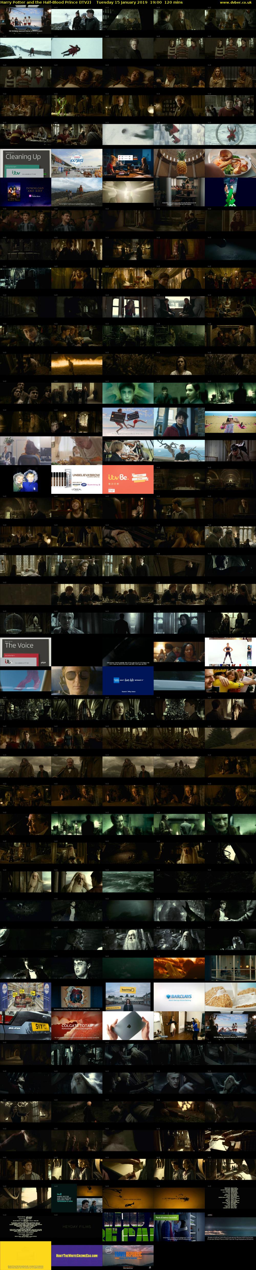 Harry Potter and the Half-Blood Prince (ITV2) Tuesday 15 January 2019 19:00 - 21:00