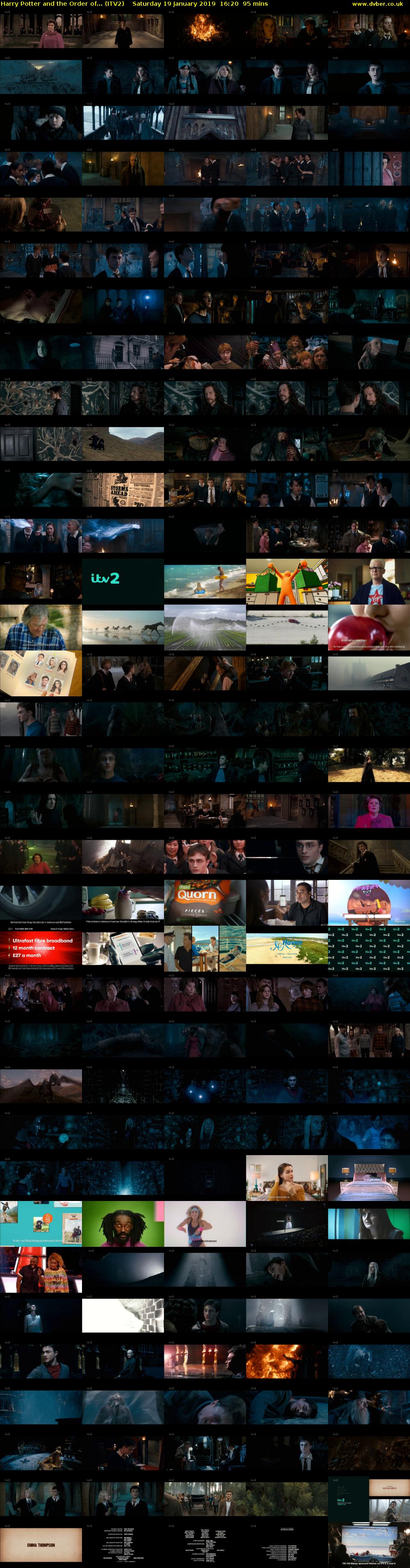 Harry Potter and the Order of... (ITV2) Saturday 19 January 2019 16:20 - 17:55