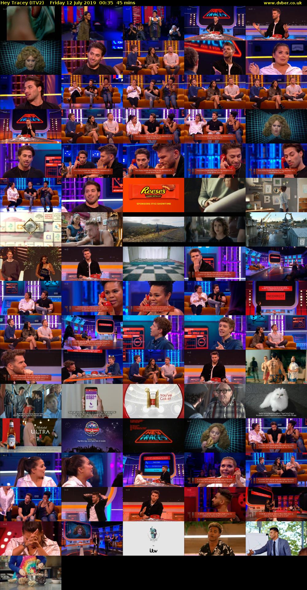 Hey Tracey (ITV2) Friday 12 July 2019 00:35 - 01:20