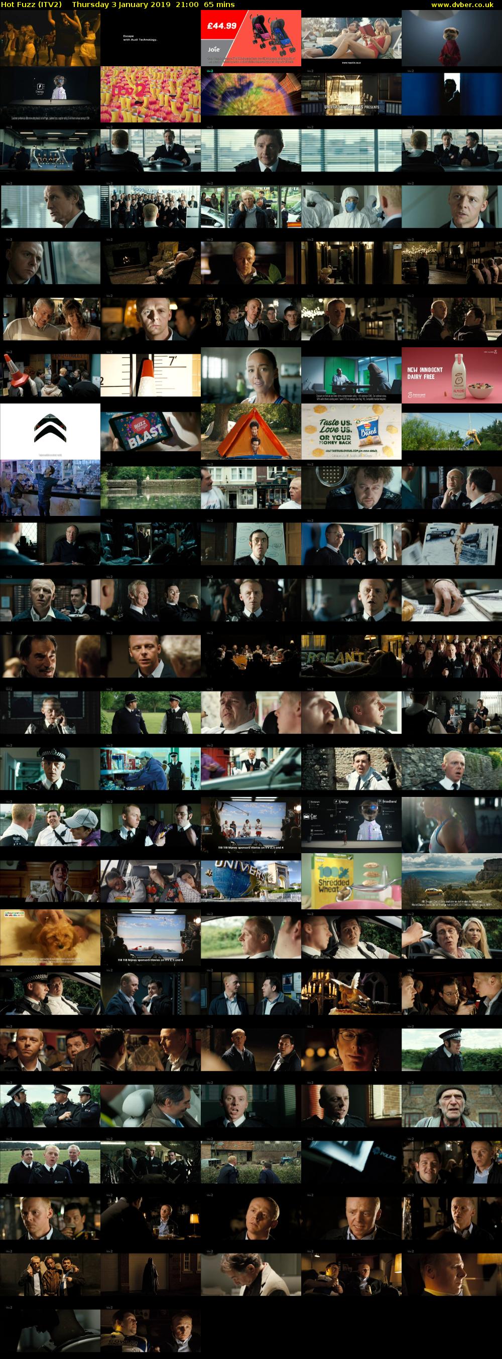 Hot Fuzz (ITV2) Thursday 3 January 2019 21:00 - 22:05