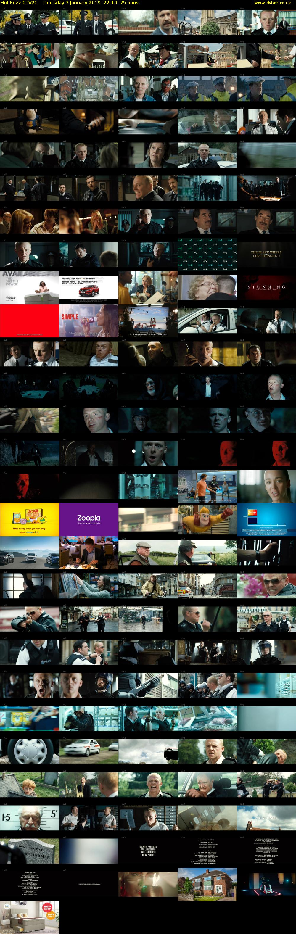 Hot Fuzz (ITV2) Thursday 3 January 2019 22:10 - 23:25