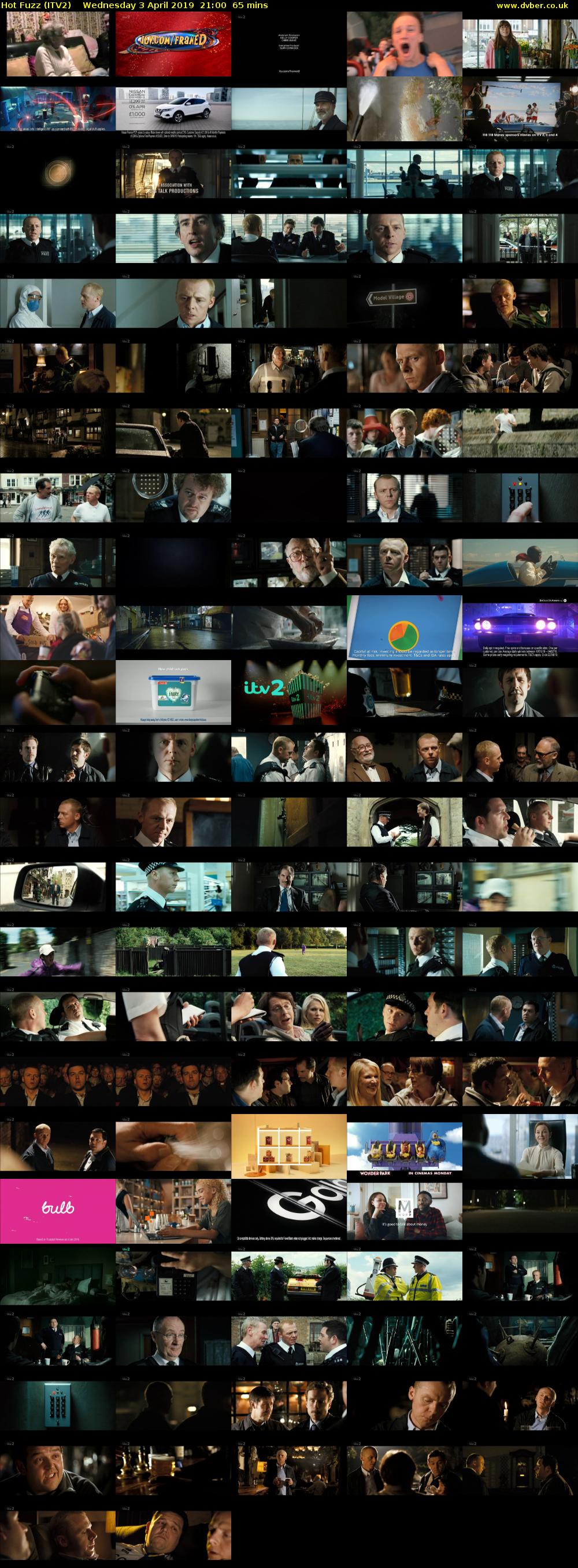 Hot Fuzz (ITV2) Wednesday 3 April 2019 21:00 - 22:05