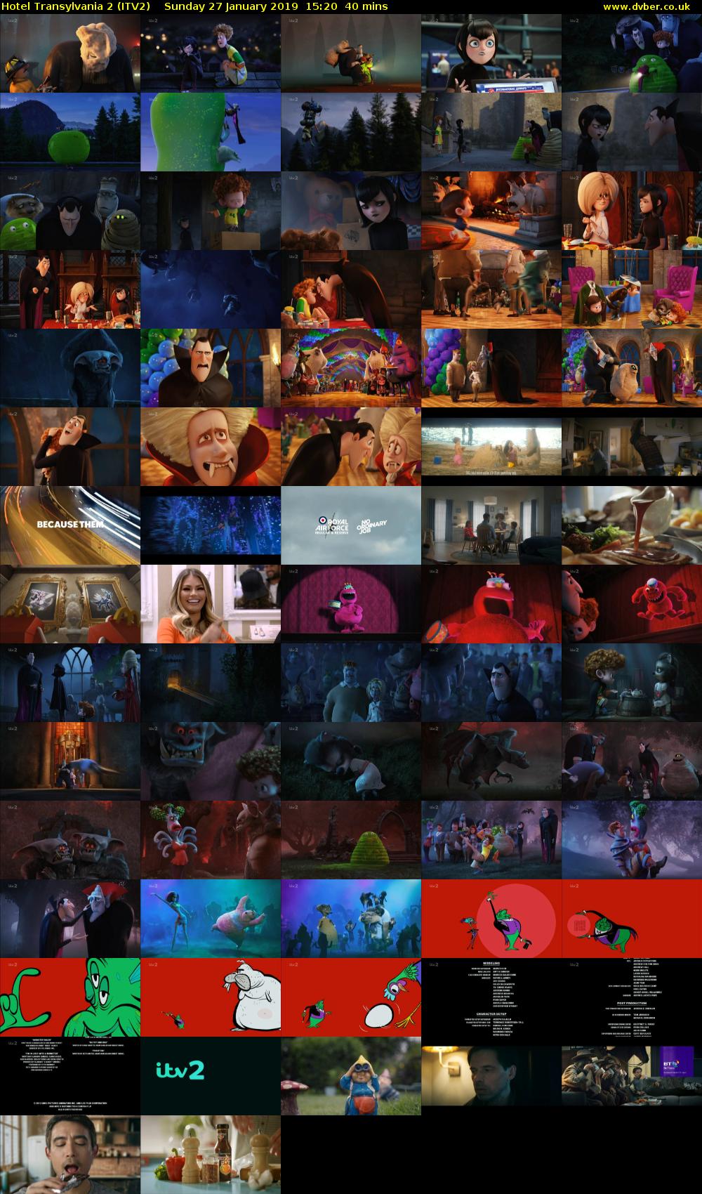 Hotel Transylvania 2 (ITV2) Sunday 27 January 2019 15:20 - 16:00