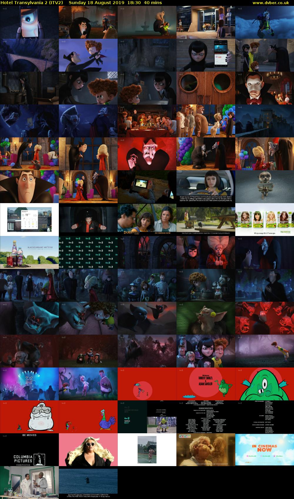 Hotel Transylvania 2 (ITV2) Sunday 18 August 2019 18:30 - 19:10