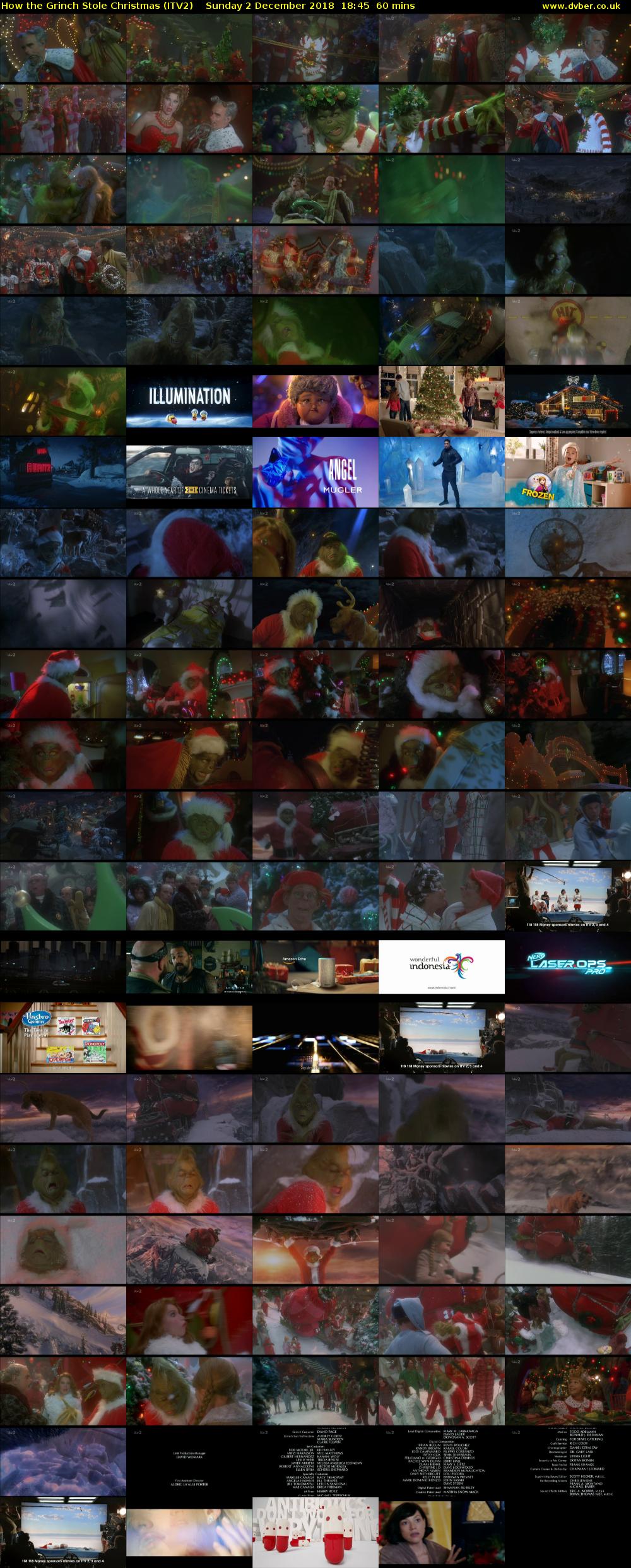 How the Grinch Stole Christmas (ITV2) Sunday 2 December 2018 18:45 - 19:45
