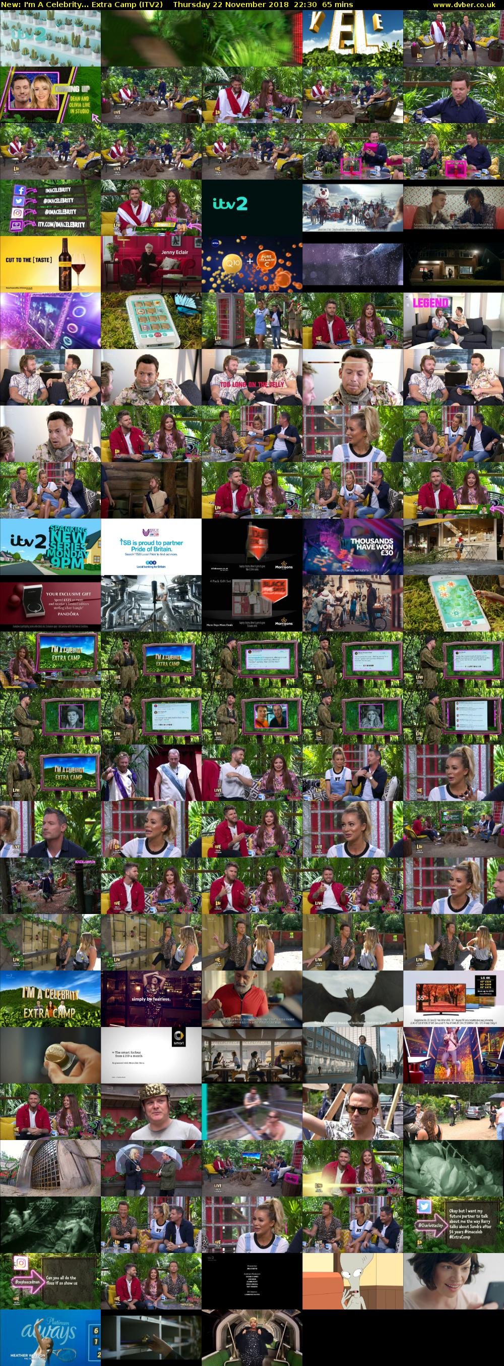 I'm A Celebrity... Extra Camp (ITV2) Thursday 22 November 2018 22:30 - 23:35