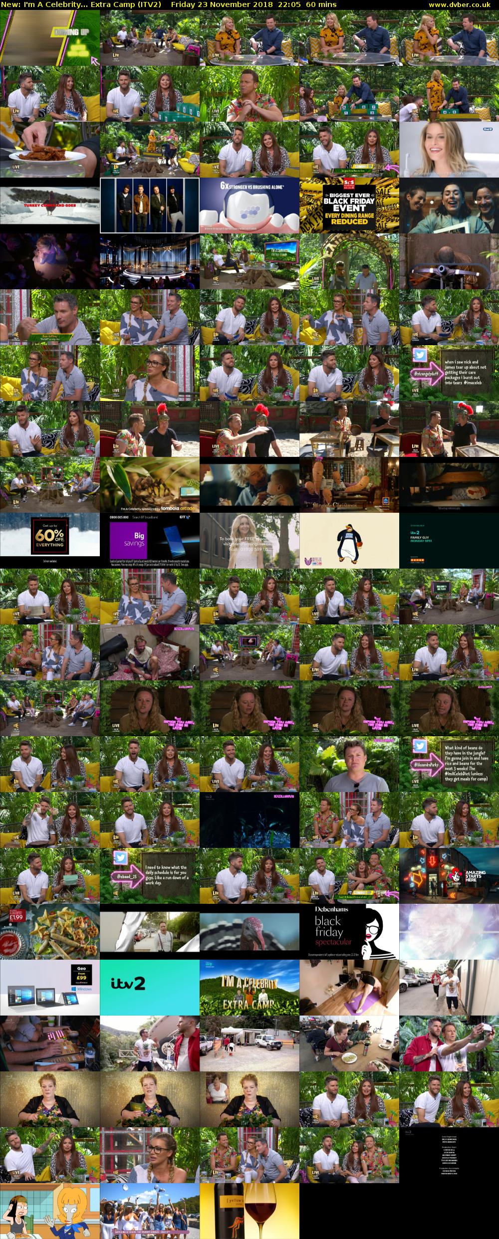 I'm A Celebrity... Extra Camp (ITV2) Friday 23 November 2018 22:05 - 23:05