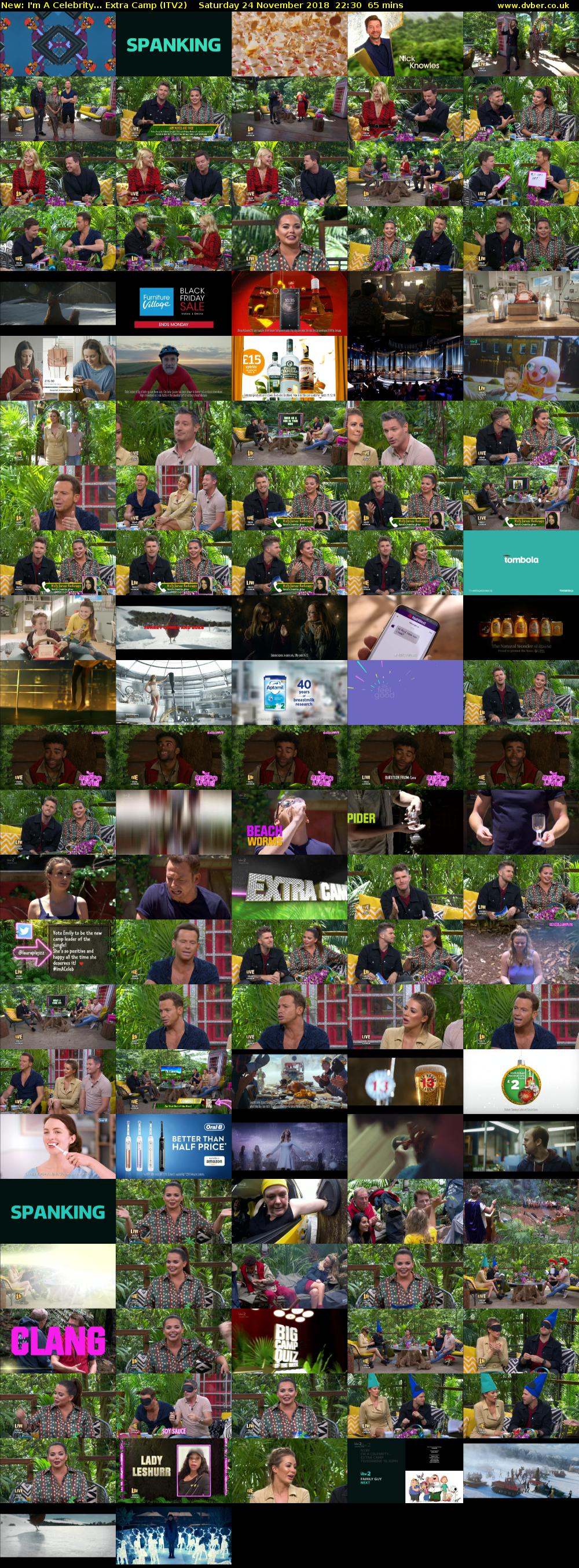 I'm A Celebrity... Extra Camp (ITV2) Saturday 24 November 2018 22:30 - 23:35