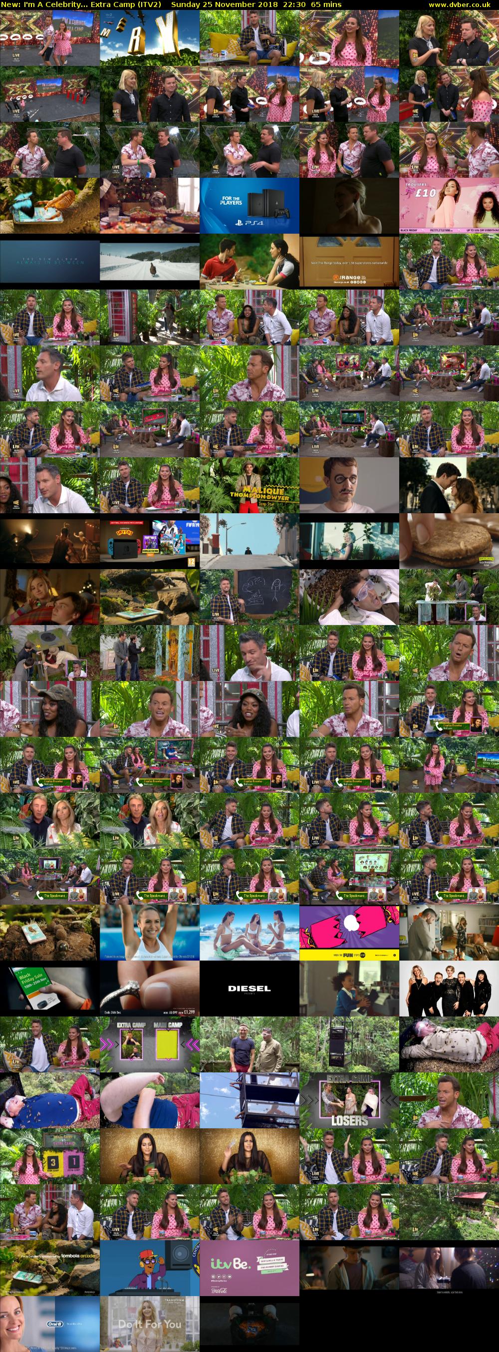 I'm A Celebrity... Extra Camp (ITV2) Sunday 25 November 2018 22:30 - 23:35
