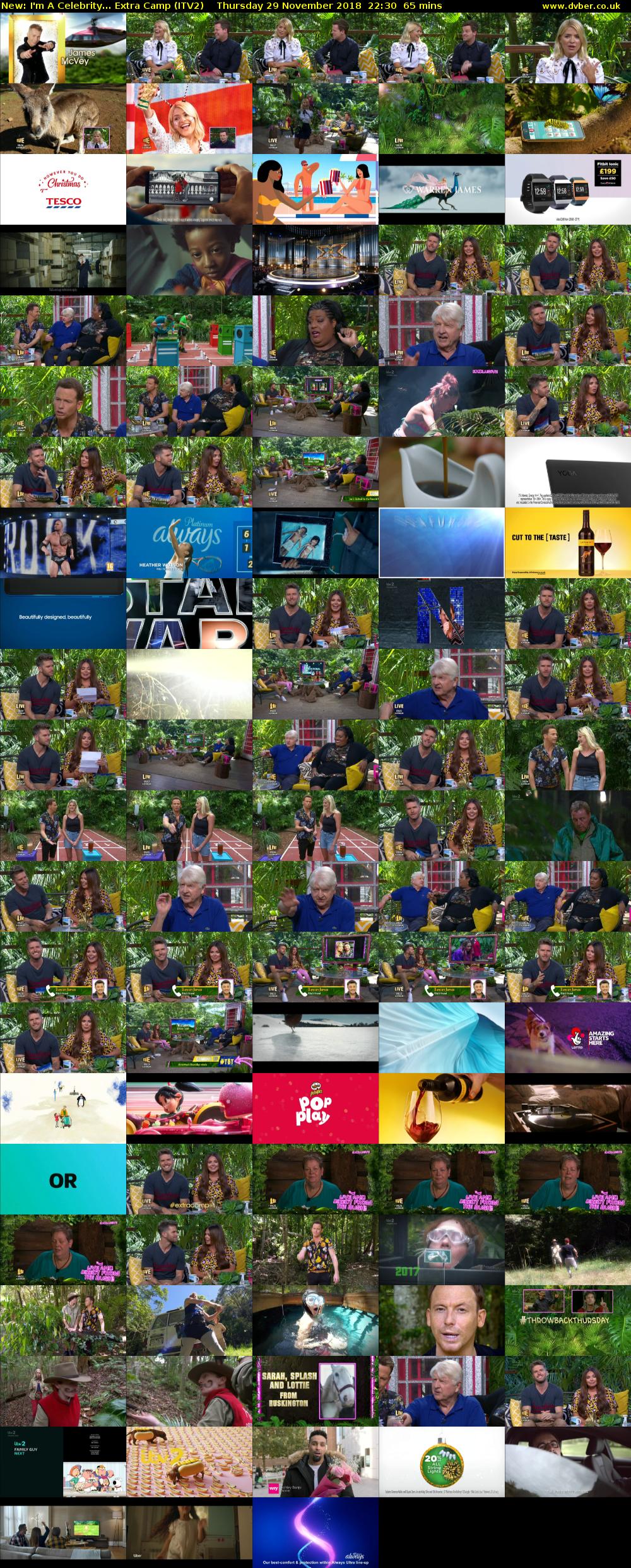 I'm A Celebrity... Extra Camp (ITV2) Thursday 29 November 2018 22:30 - 23:35