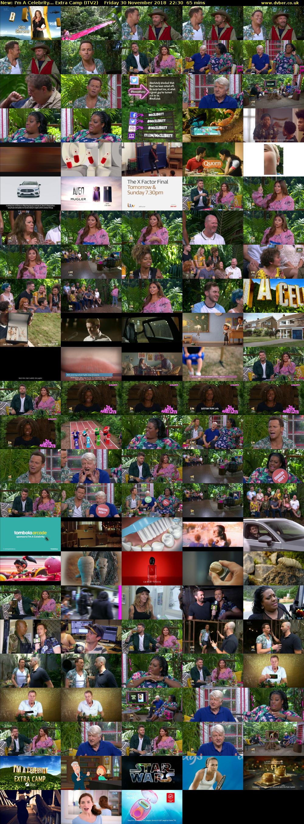 I'm A Celebrity... Extra Camp (ITV2) Friday 30 November 2018 22:30 - 23:35