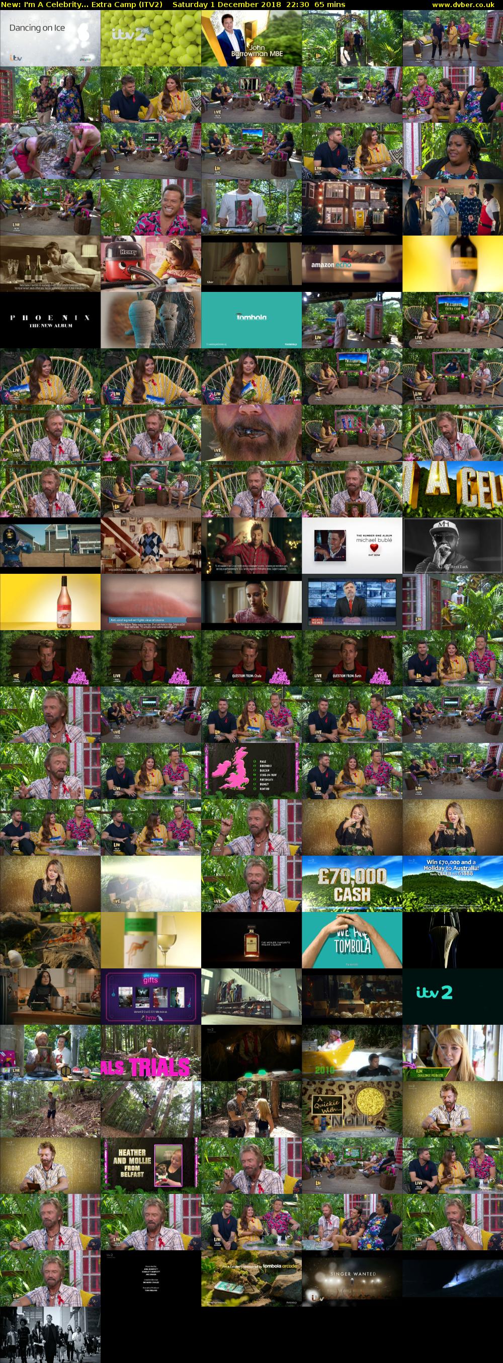 I'm A Celebrity... Extra Camp (ITV2) Saturday 1 December 2018 22:30 - 23:35