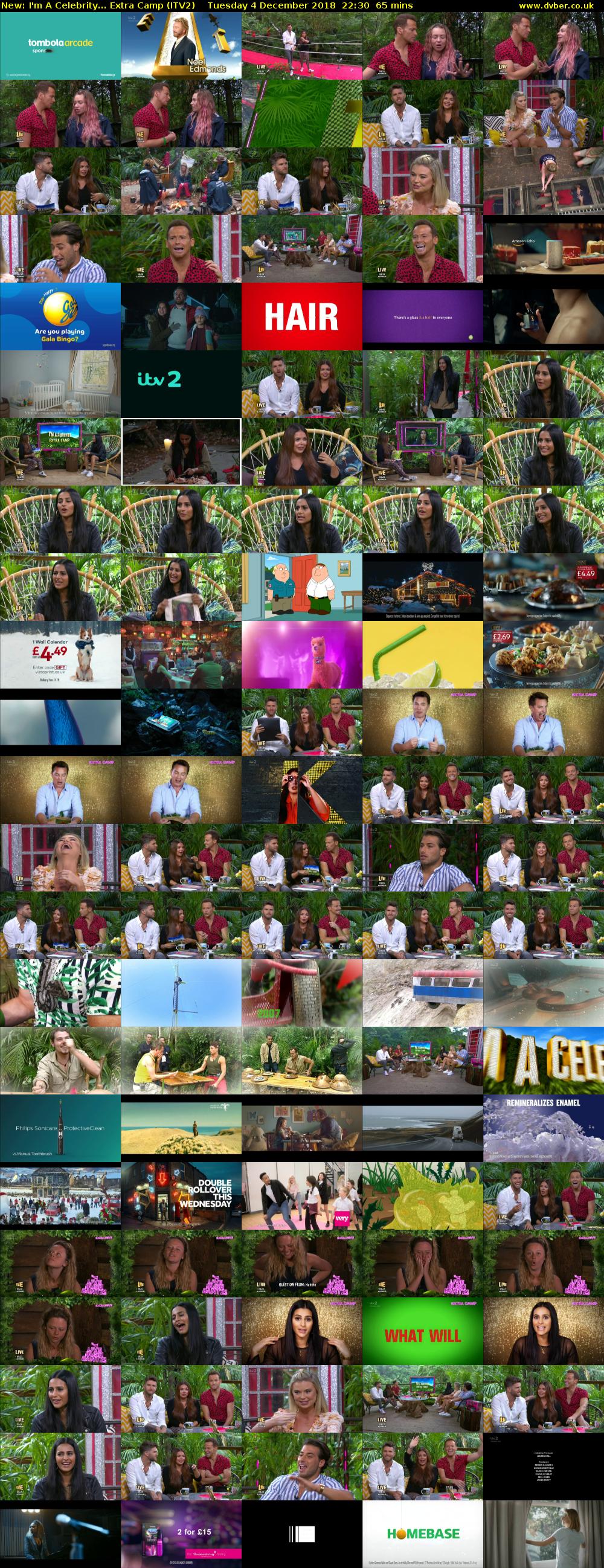 I'm A Celebrity... Extra Camp (ITV2) Tuesday 4 December 2018 22:30 - 23:35