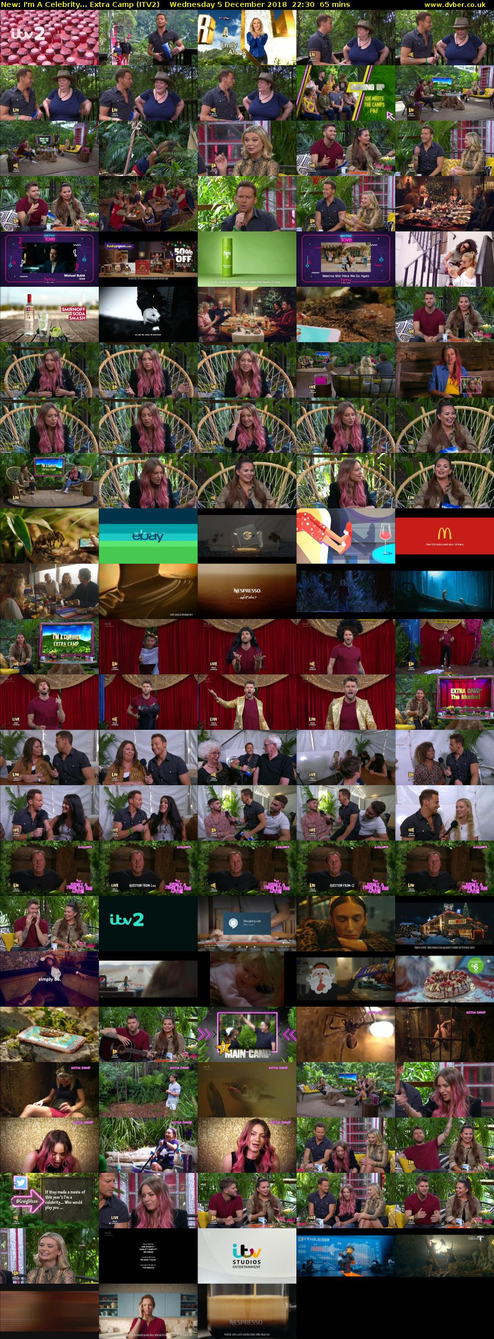 I'm A Celebrity... Extra Camp (ITV2) Wednesday 5 December 2018 22:30 - 23:35