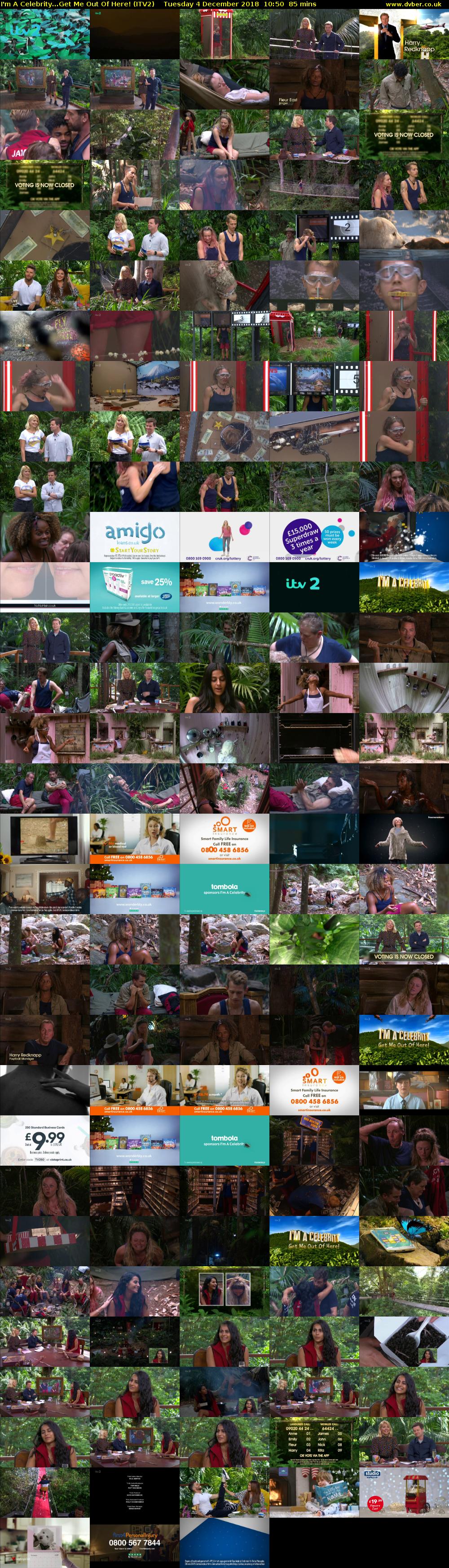 I'm A Celebrity...Get Me Out Of Here! (ITV2) Tuesday 4 December 2018 10:50 - 12:15