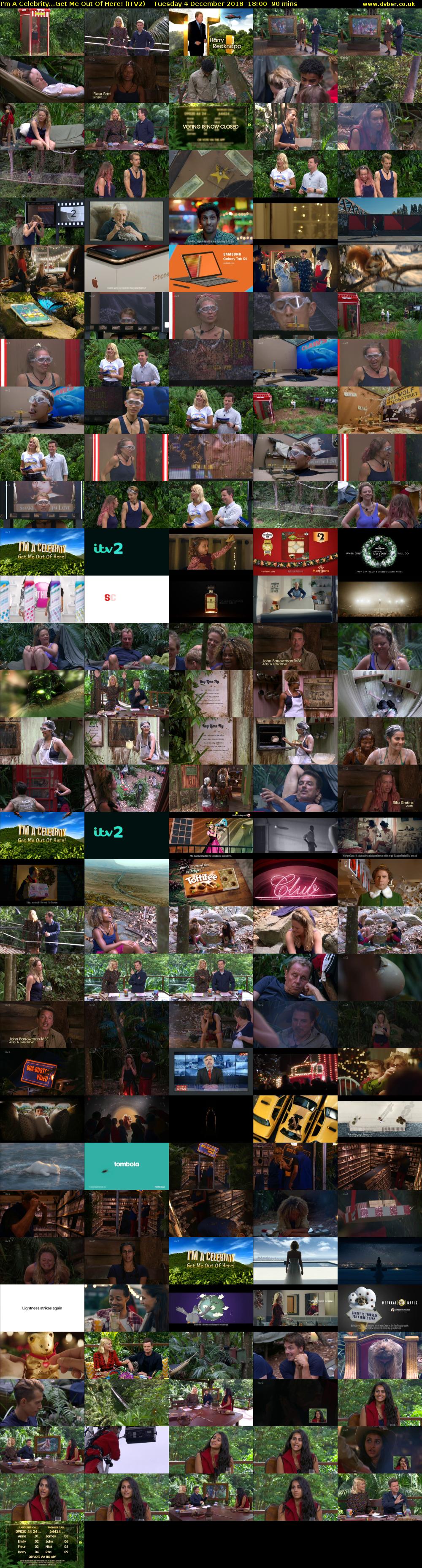 I'm A Celebrity...Get Me Out Of Here! (ITV2) Tuesday 4 December 2018 18:00 - 19:30