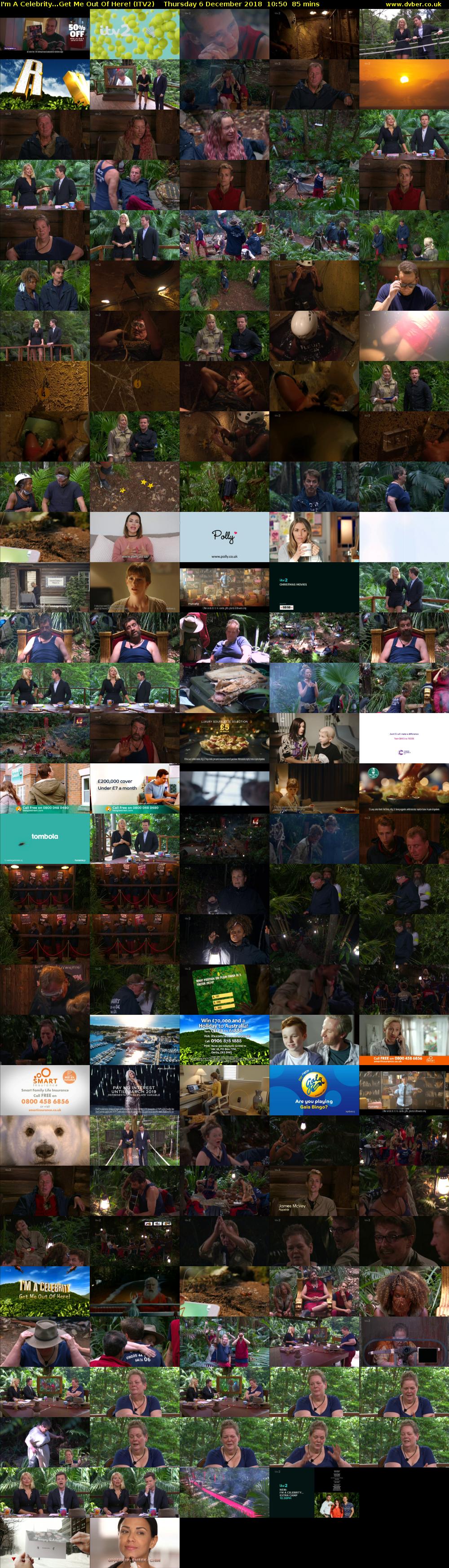 I'm A Celebrity...Get Me Out Of Here! (ITV2) Thursday 6 December 2018 10:50 - 12:15