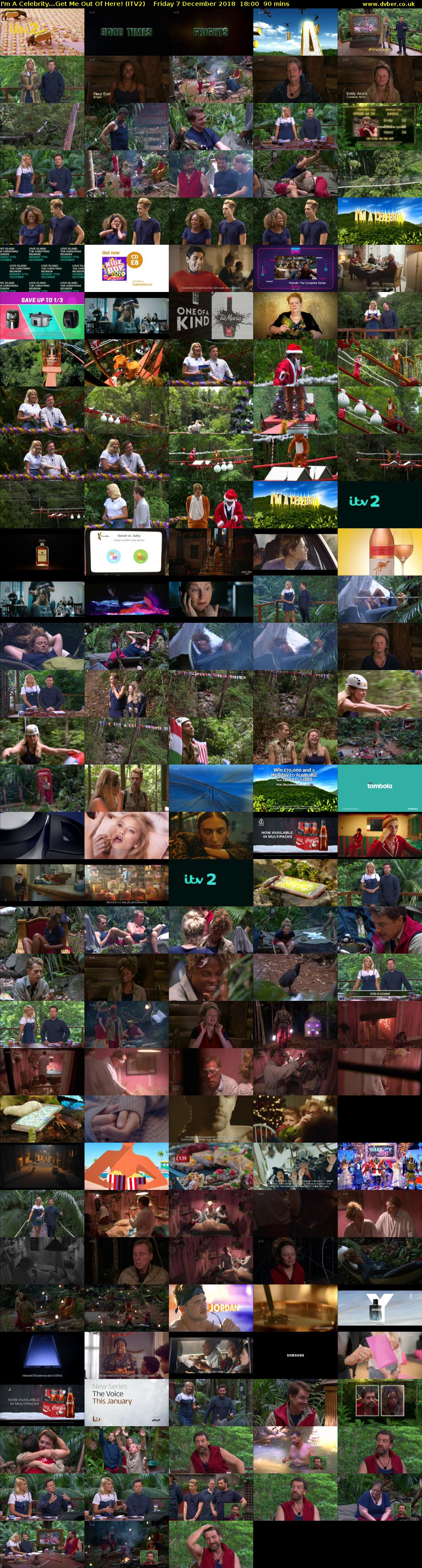 I'm A Celebrity...Get Me Out Of Here! (ITV2) Friday 7 December 2018 18:00 - 19:30