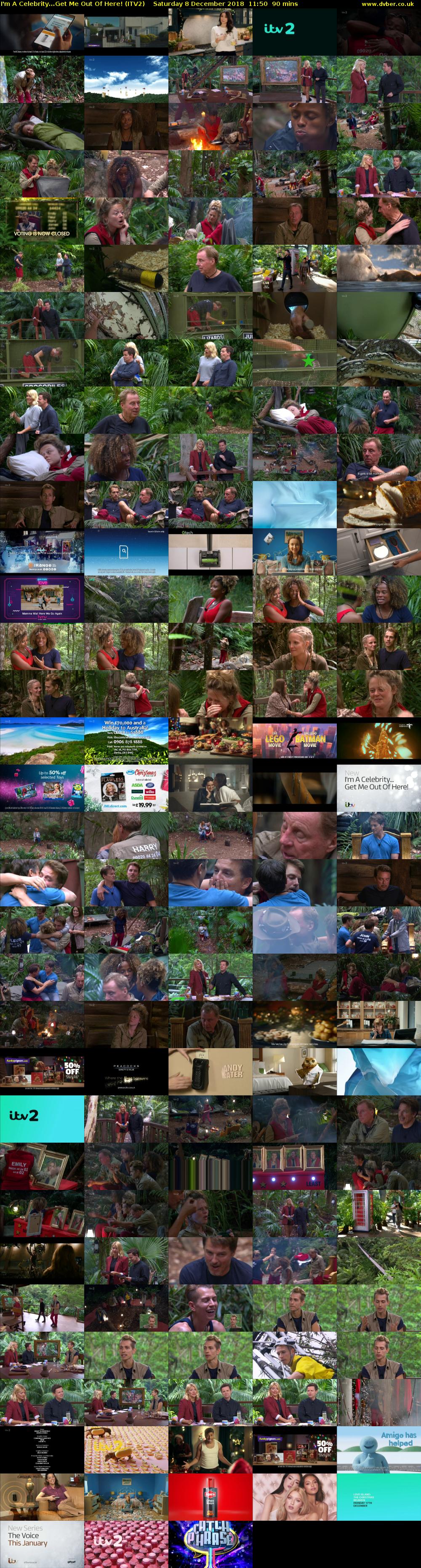I'm A Celebrity...Get Me Out Of Here! (ITV2) Saturday 8 December 2018 11:50 - 13:20