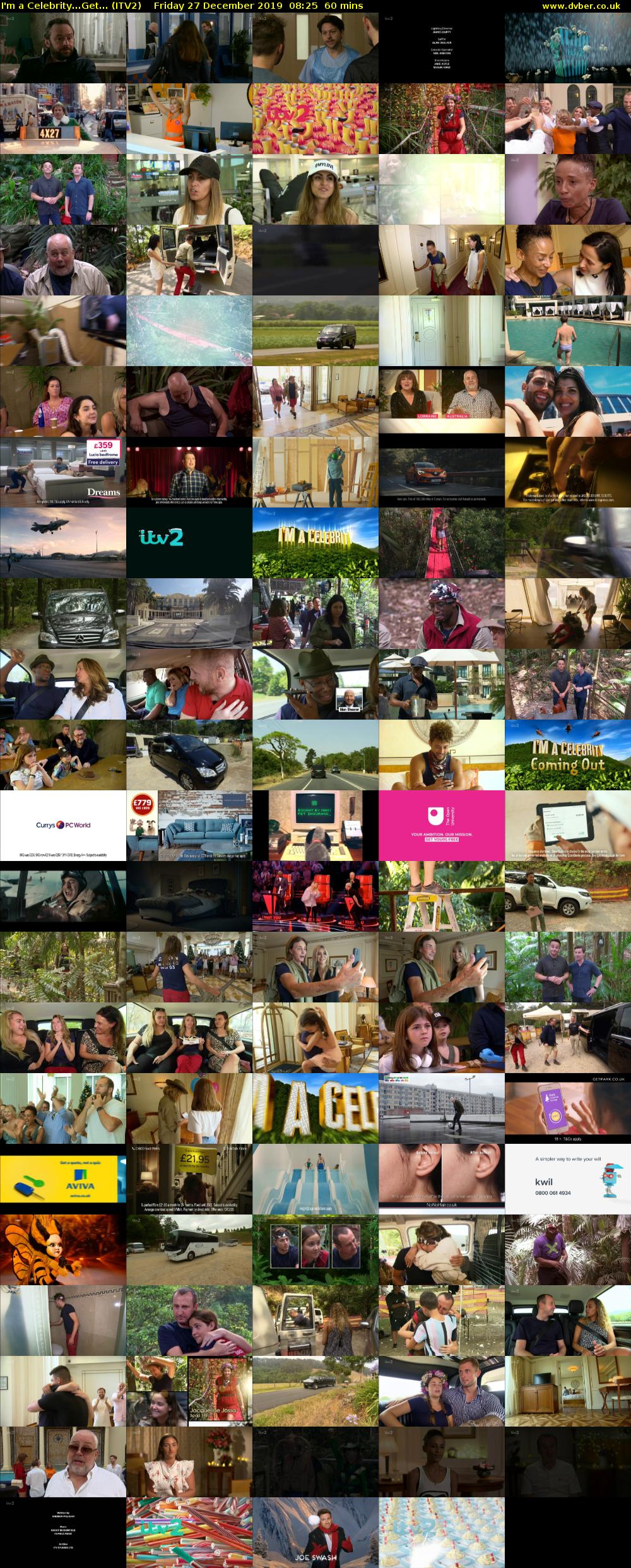 I'm a Celebrity...Get... (ITV2) Friday 27 December 2019 08:25 - 09:25