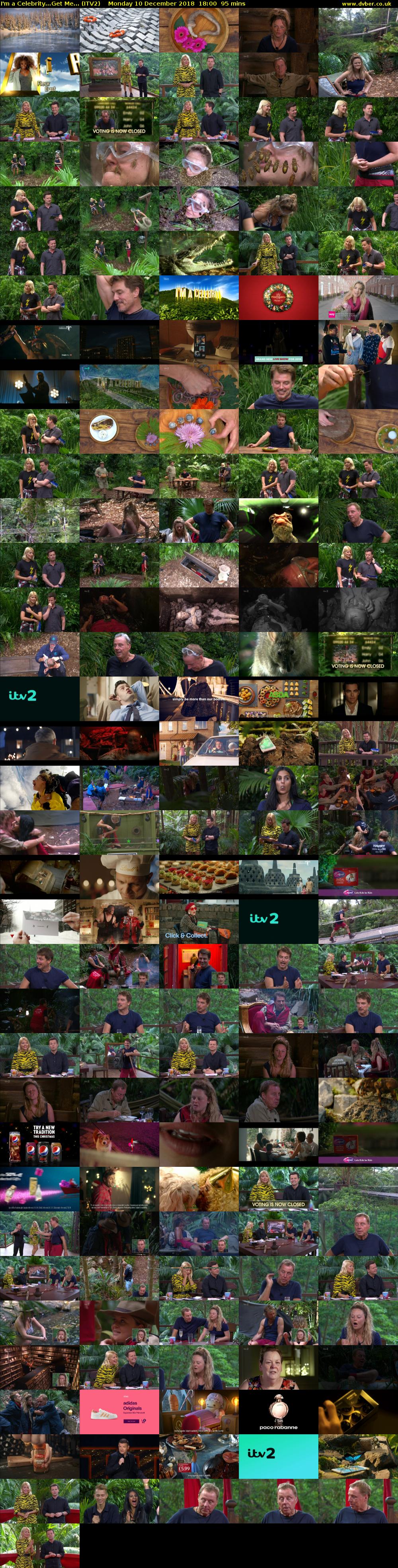I'm a Celebrity...Get Me... (ITV2) Monday 10 December 2018 18:00 - 19:35