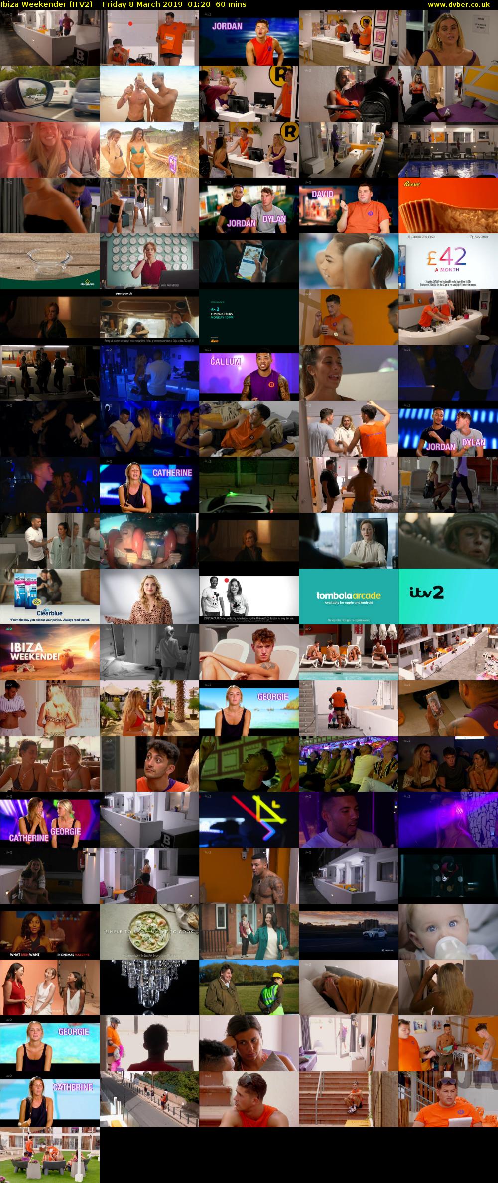 Ibiza Weekender (ITV2) Friday 8 March 2019 01:20 - 02:20