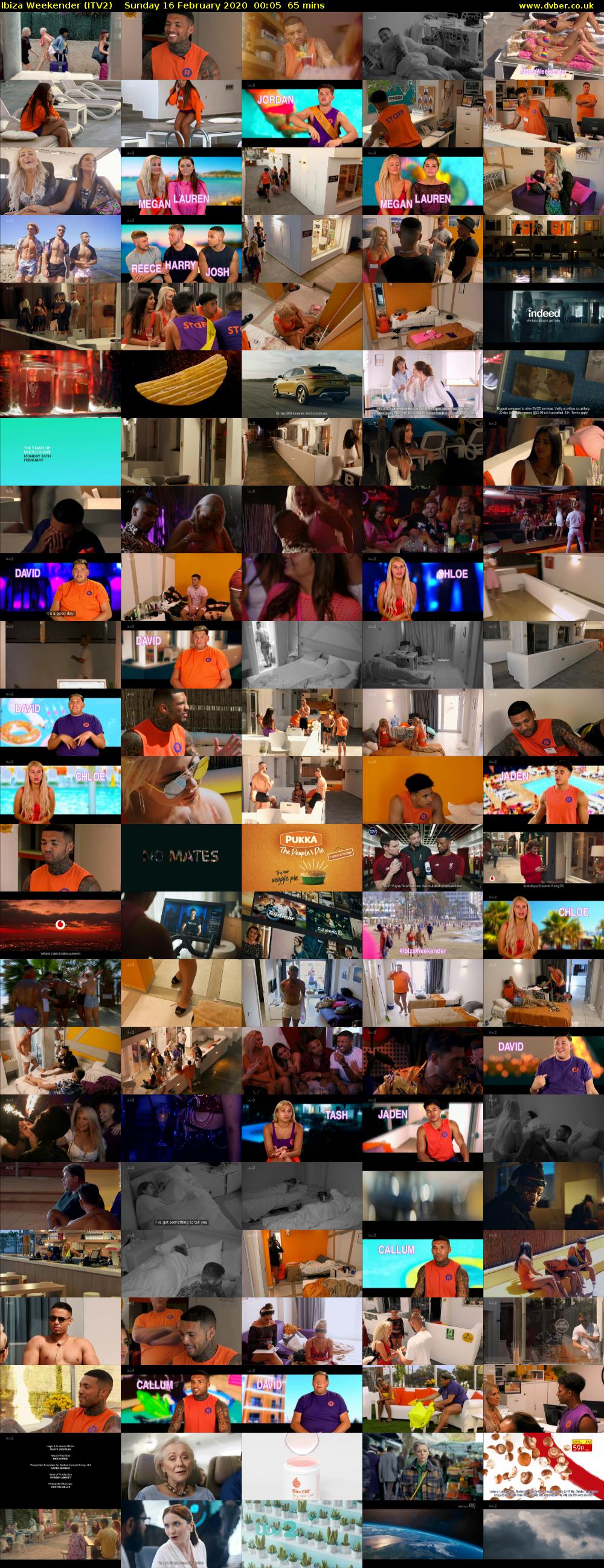 Ibiza Weekender (ITV2) Sunday 16 February 2020 00:05 - 01:10