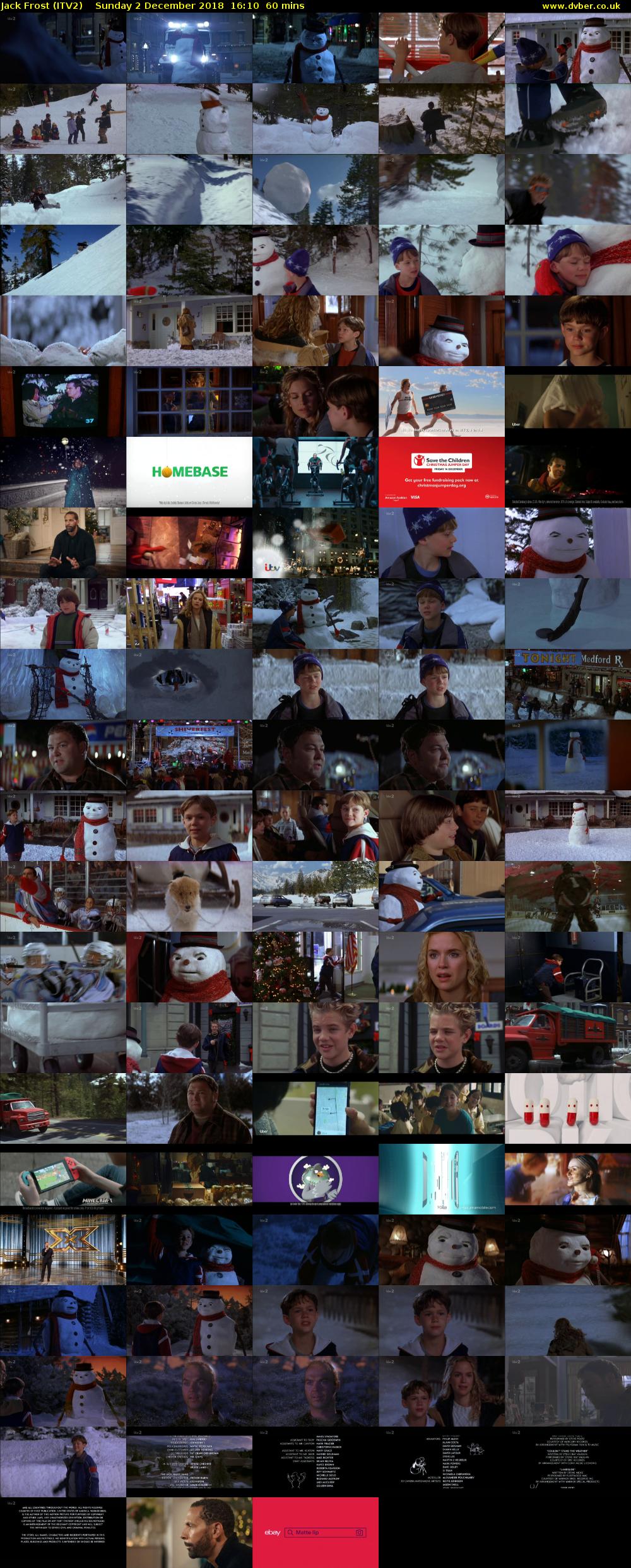 Jack Frost (ITV2) Sunday 2 December 2018 16:10 - 17:10