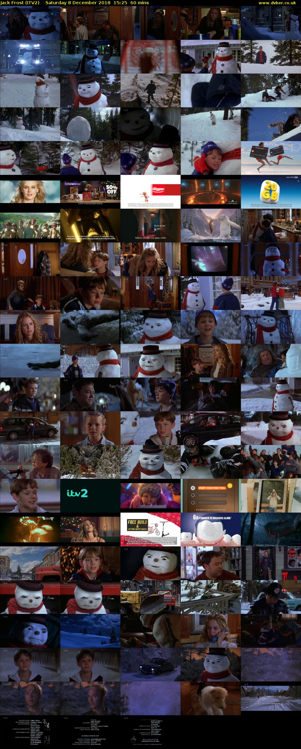 Jack Frost (ITV2) Saturday 8 December 2018 15:25 - 16:25