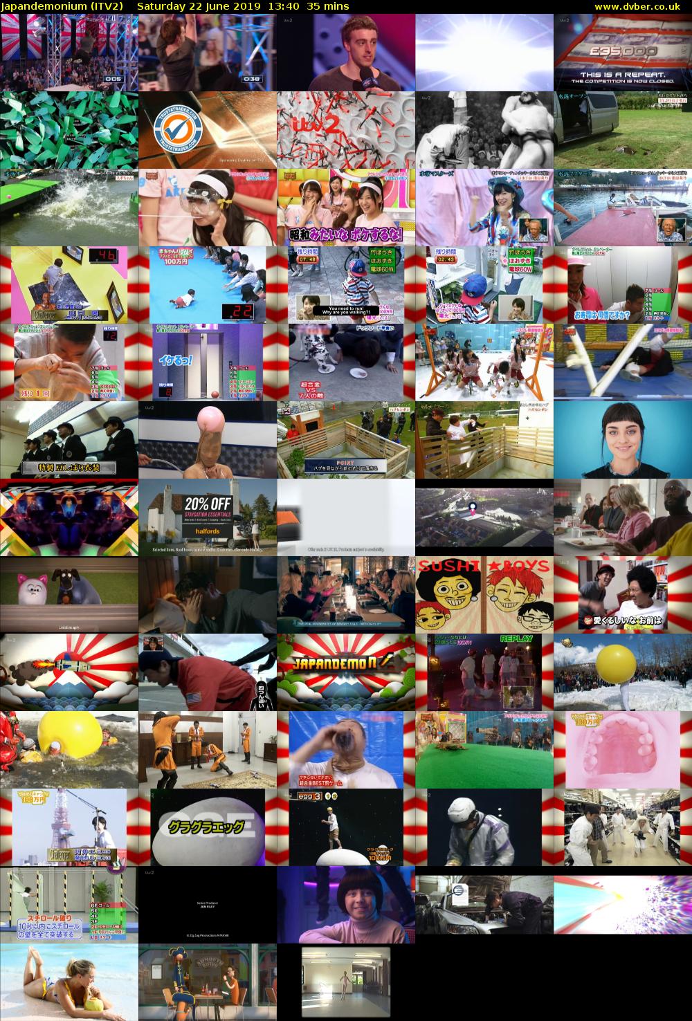 Japandemonium (ITV2) Saturday 22 June 2019 13:40 - 14:15