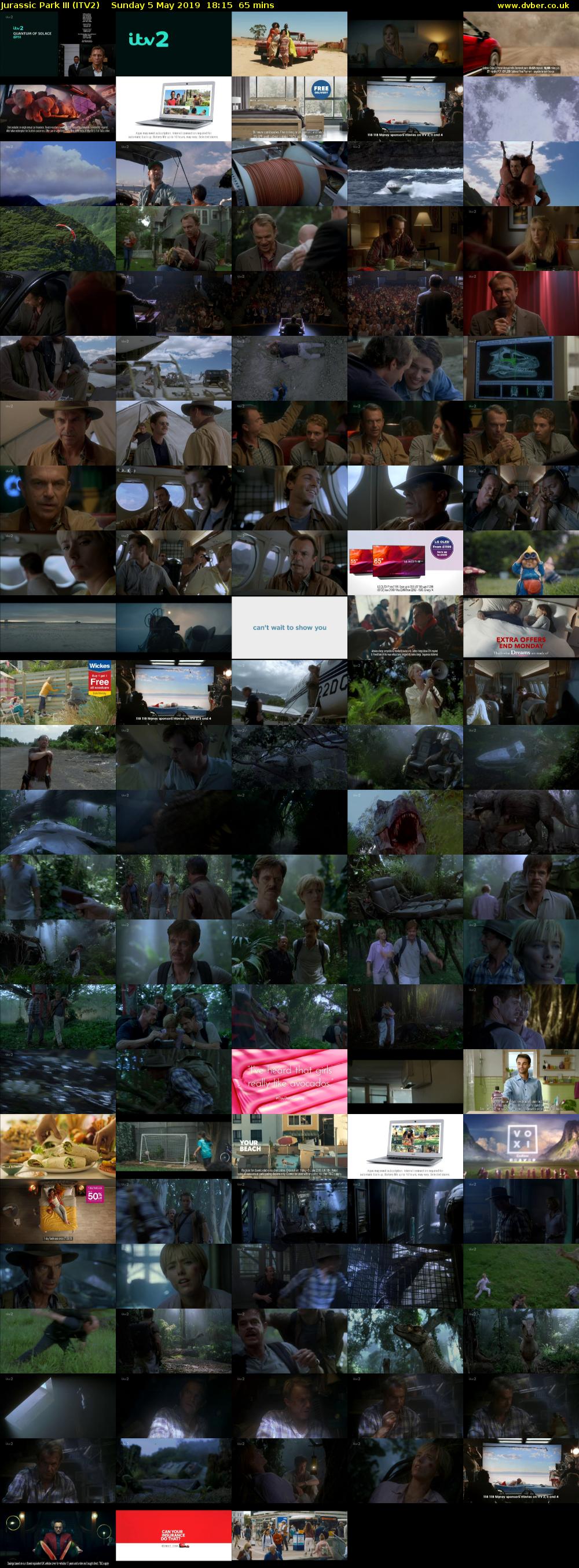 Jurassic Park III (ITV2) Sunday 5 May 2019 18:15 - 19:20