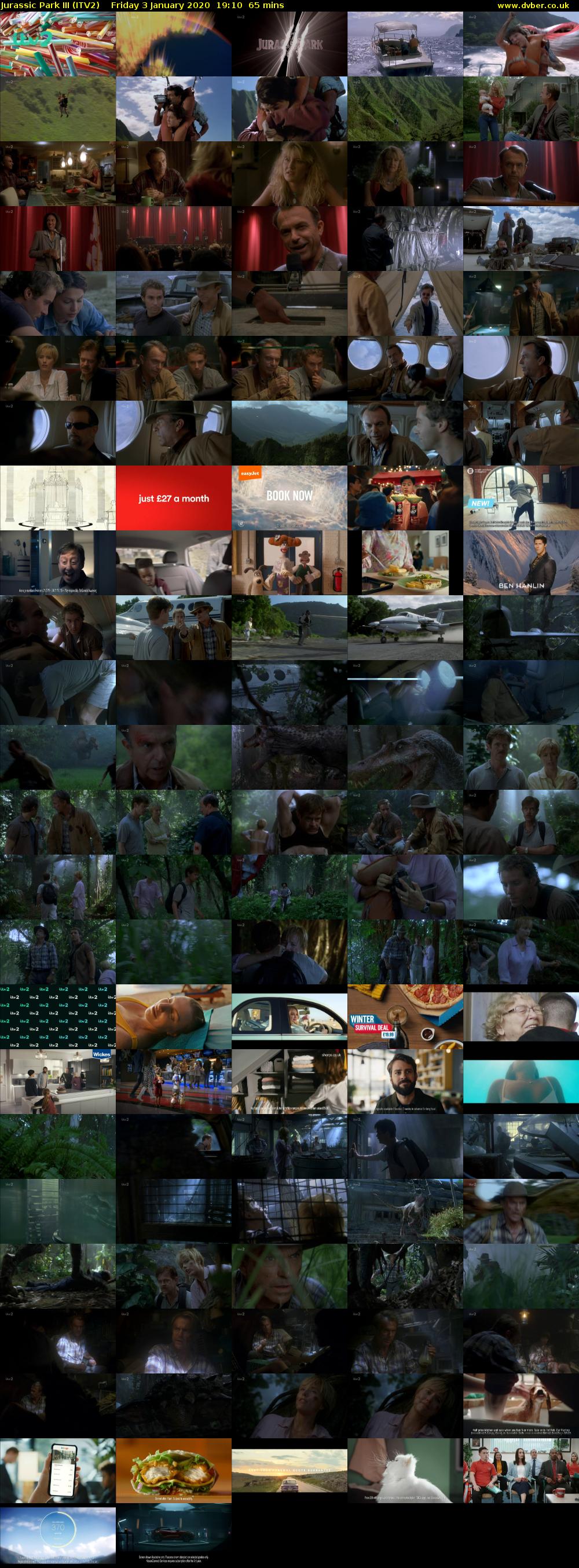 Jurassic Park III (ITV2) Friday 3 January 2020 19:10 - 20:15