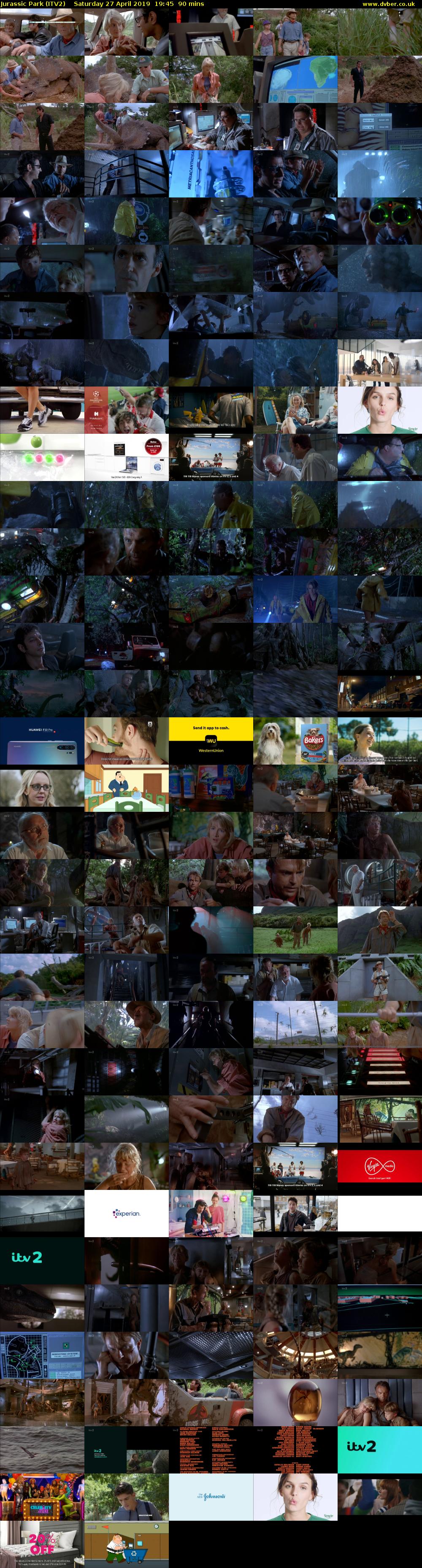 Jurassic Park (ITV2) Saturday 27 April 2019 19:45 - 21:15