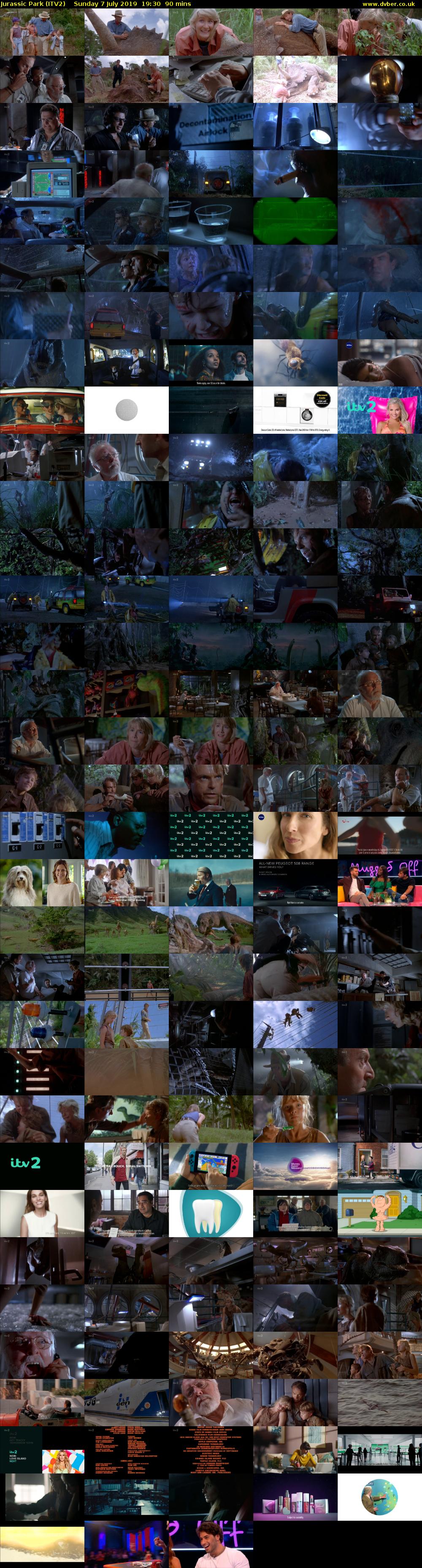 Jurassic Park (ITV2) Sunday 7 July 2019 19:30 - 21:00