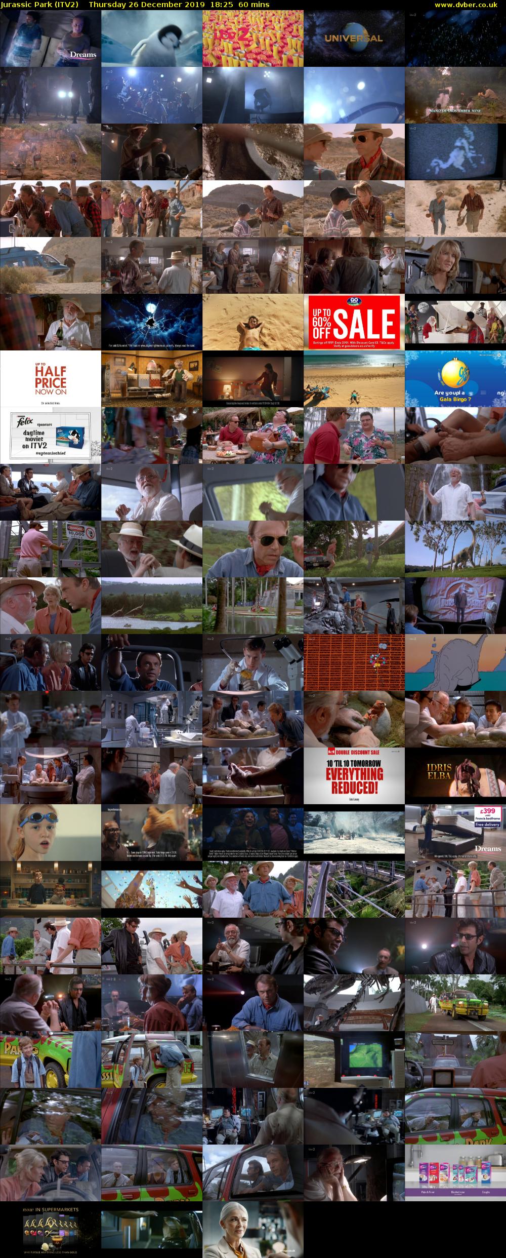Jurassic Park (ITV2) Thursday 26 December 2019 18:25 - 19:25