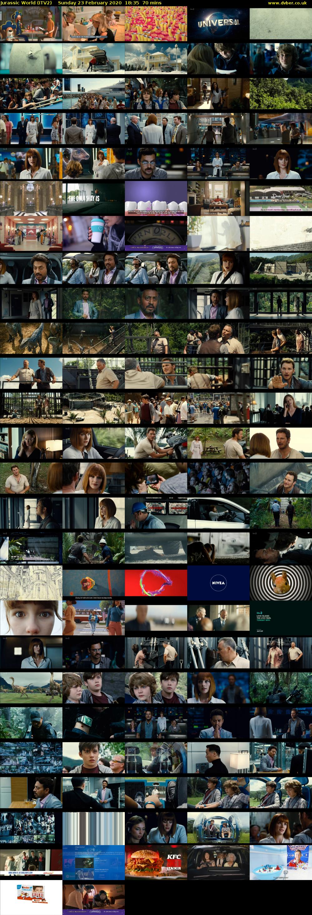 Jurassic World (ITV2) Sunday 23 February 2020 18:35 - 19:45