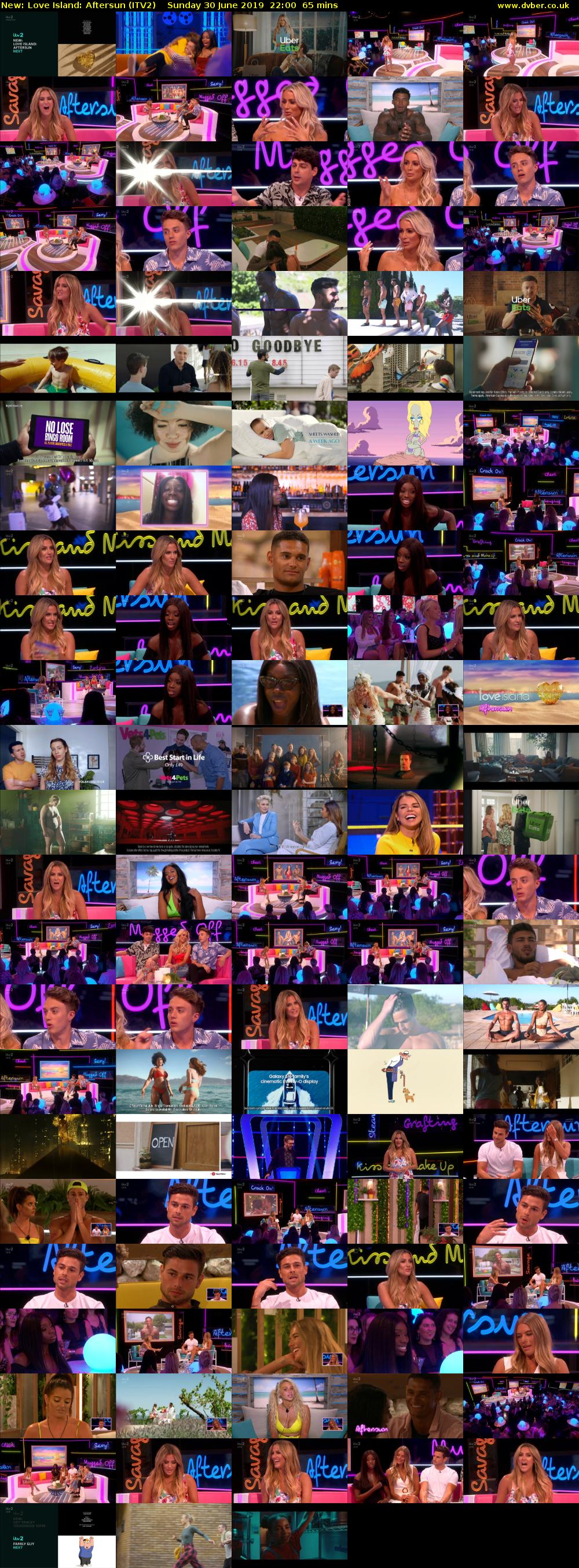 Love Island: Aftersun (ITV2) Sunday 30 June 2019 22:00 - 23:05