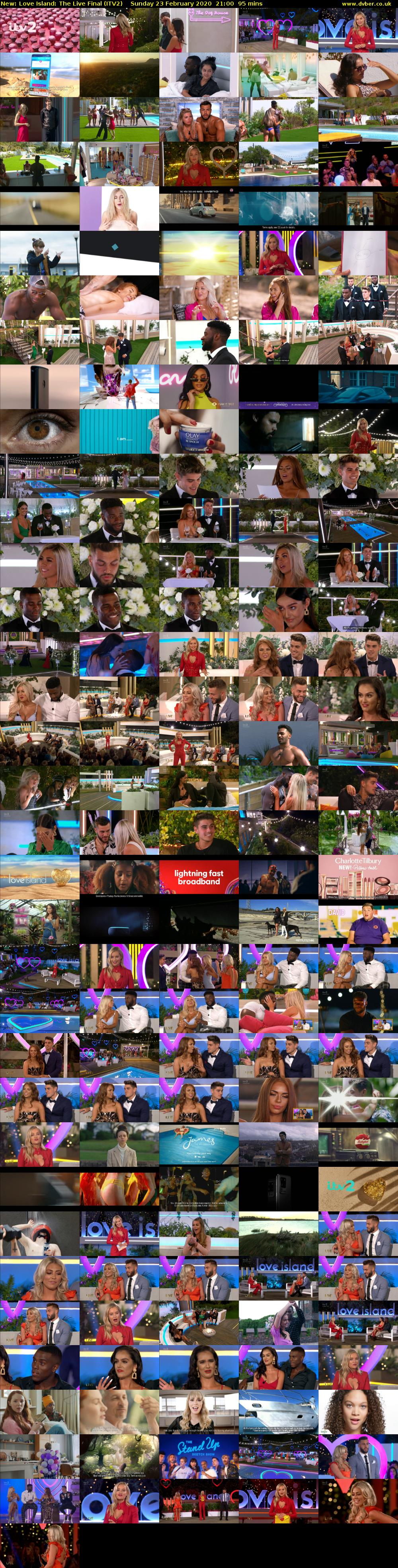 Love Island: The Live Final (ITV2) Sunday 23 February 2020 21:00 - 22:35