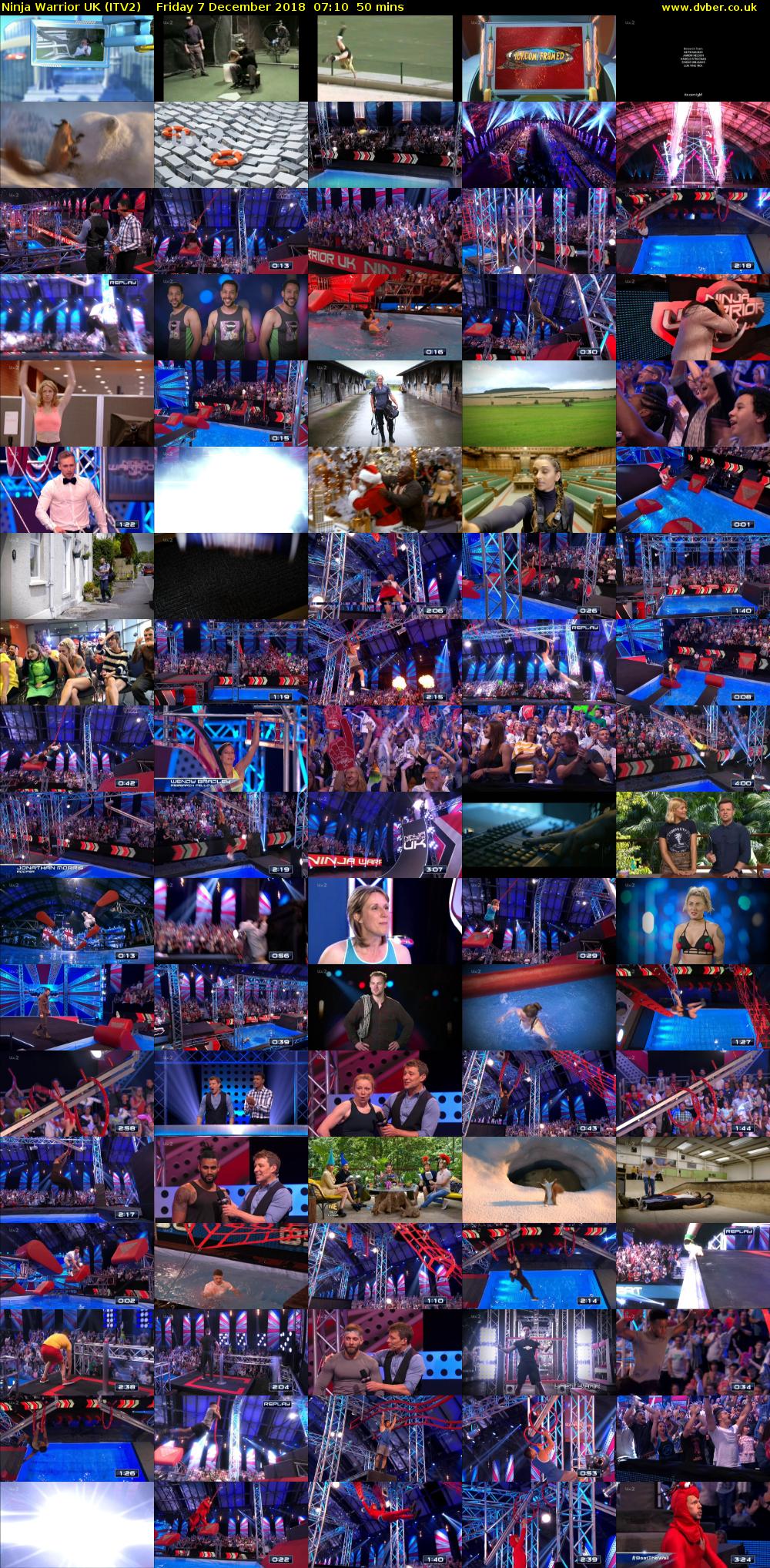 Ninja Warrior UK (ITV2) Friday 7 December 2018 07:10 - 08:00