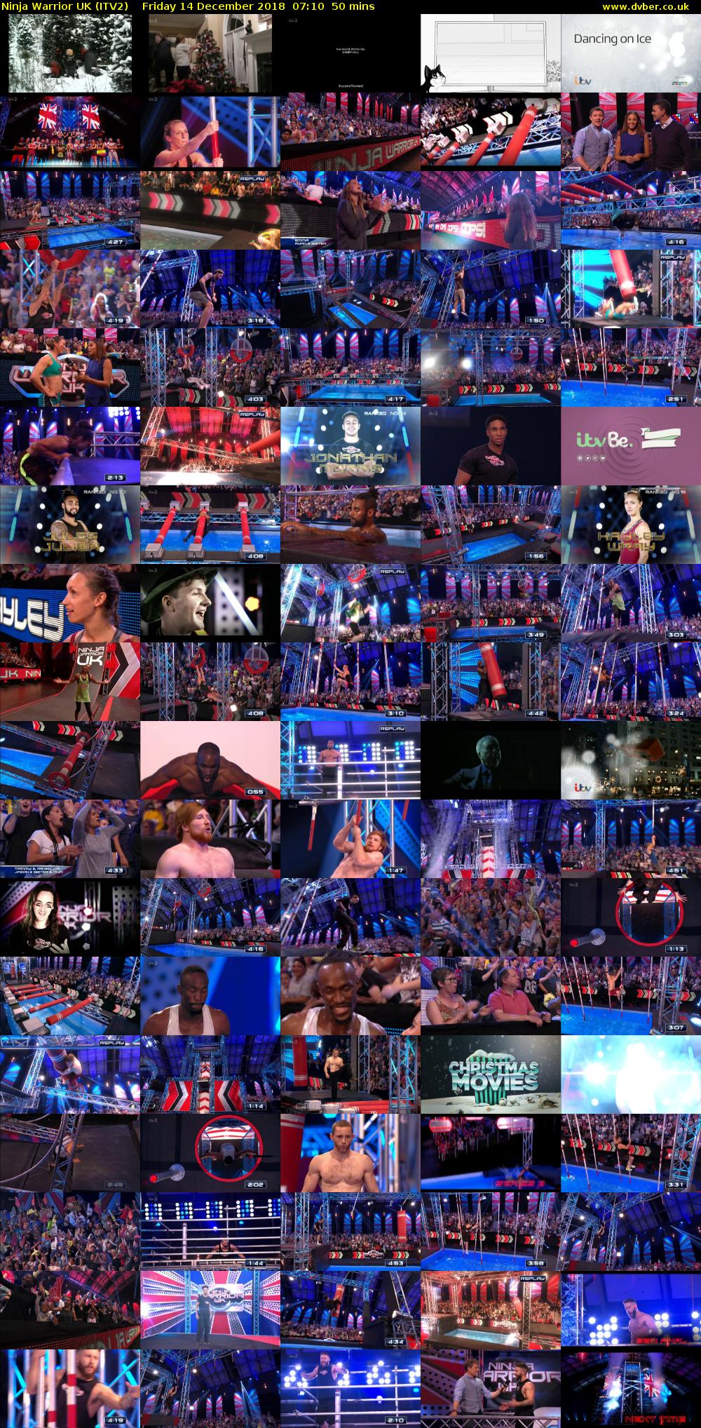 Ninja Warrior UK (ITV2) Friday 14 December 2018 07:10 - 08:00