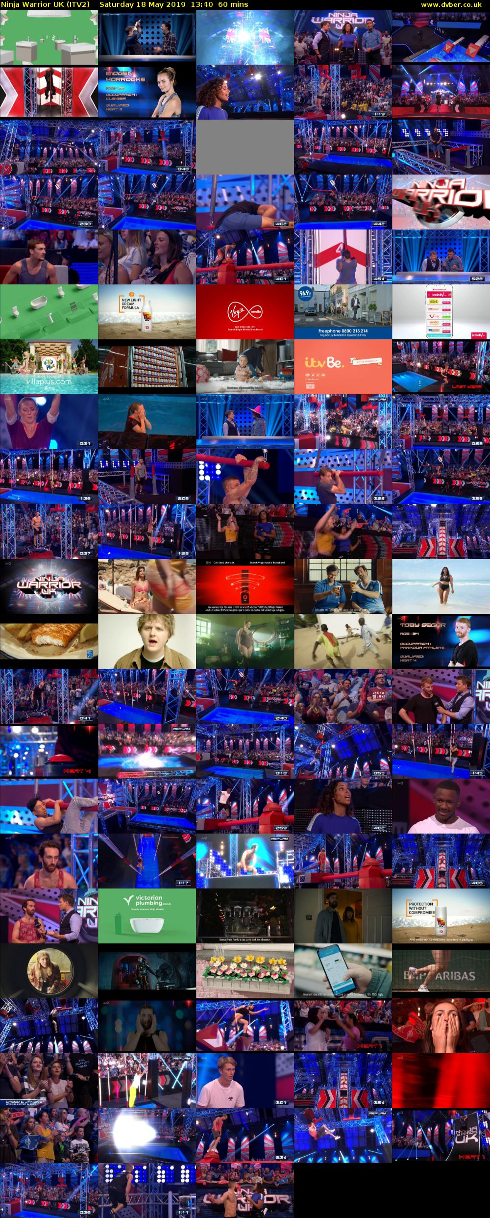 Ninja Warrior UK (ITV2) Saturday 18 May 2019 13:40 - 14:40