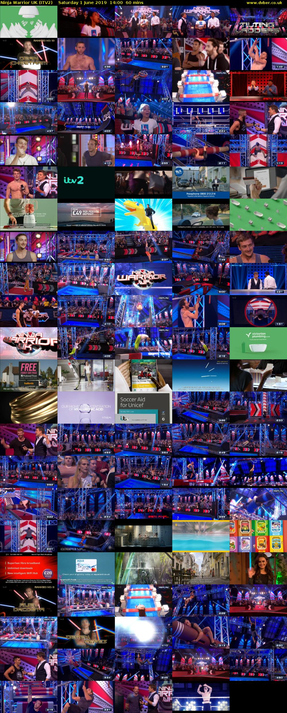 Ninja Warrior UK (ITV2) Saturday 1 June 2019 14:00 - 15:00