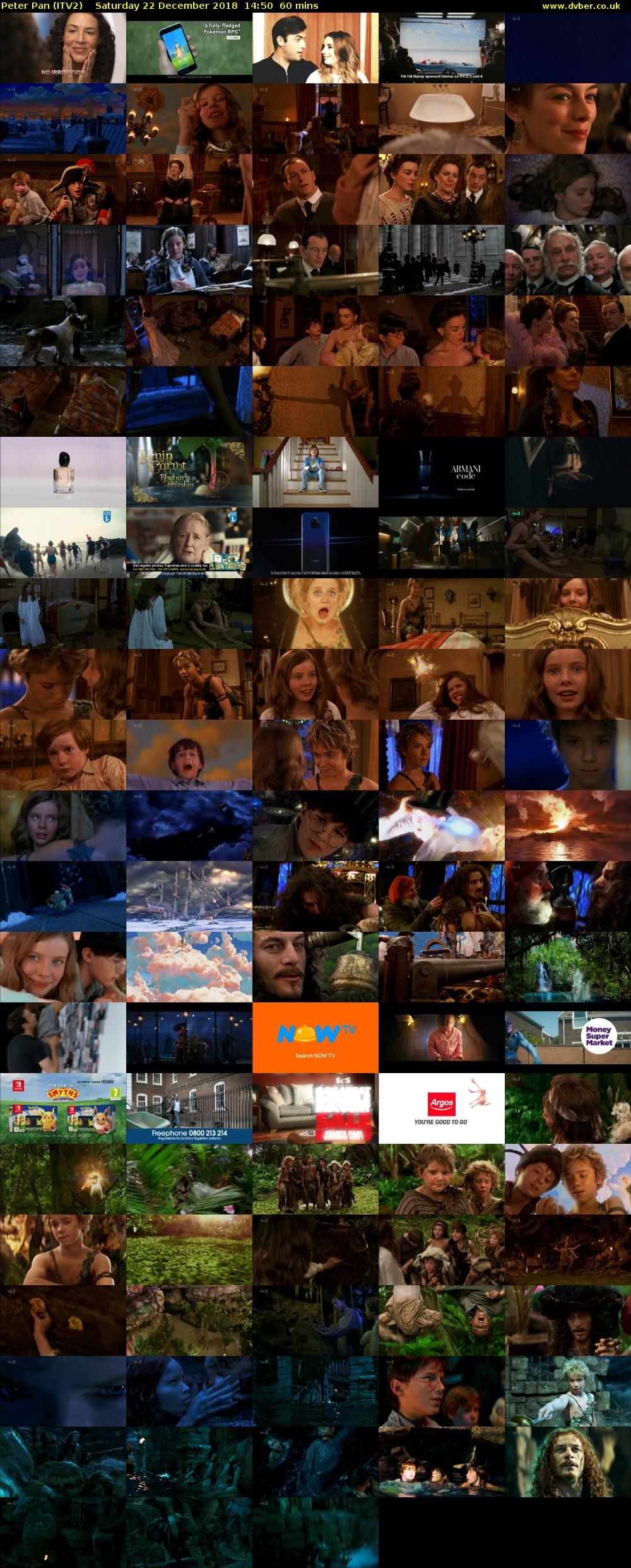 Peter Pan (ITV2) Saturday 22 December 2018 14:50 - 15:50