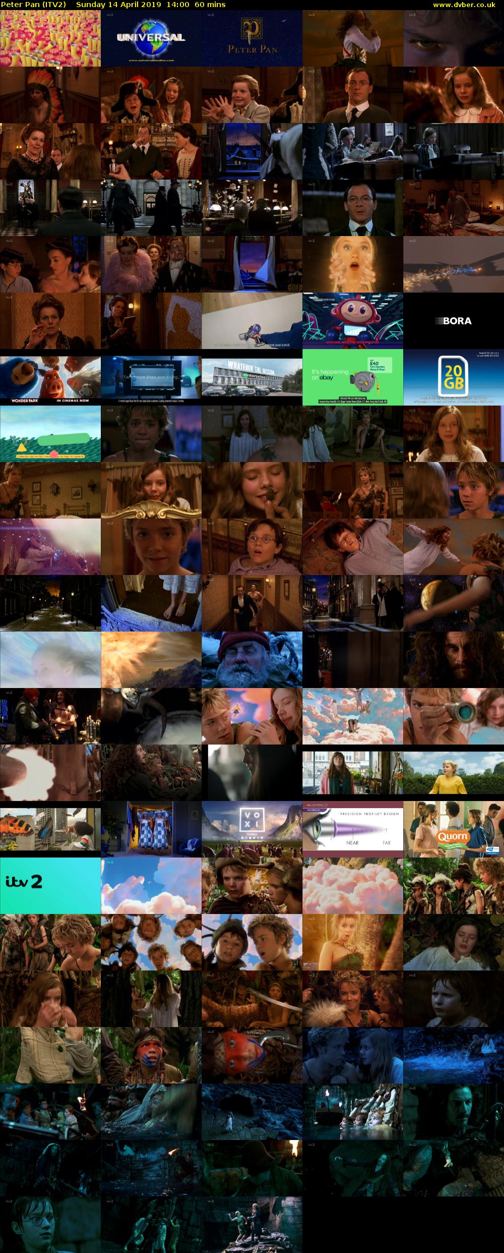 Peter Pan (ITV2) Sunday 14 April 2019 14:00 - 15:00