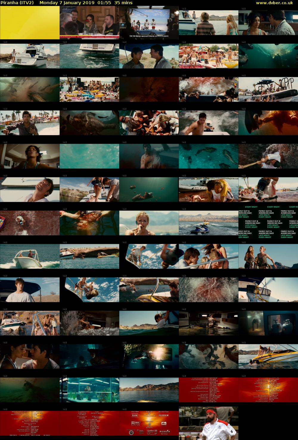 Piranha (ITV2) Monday 7 January 2019 01:55 - 02:30